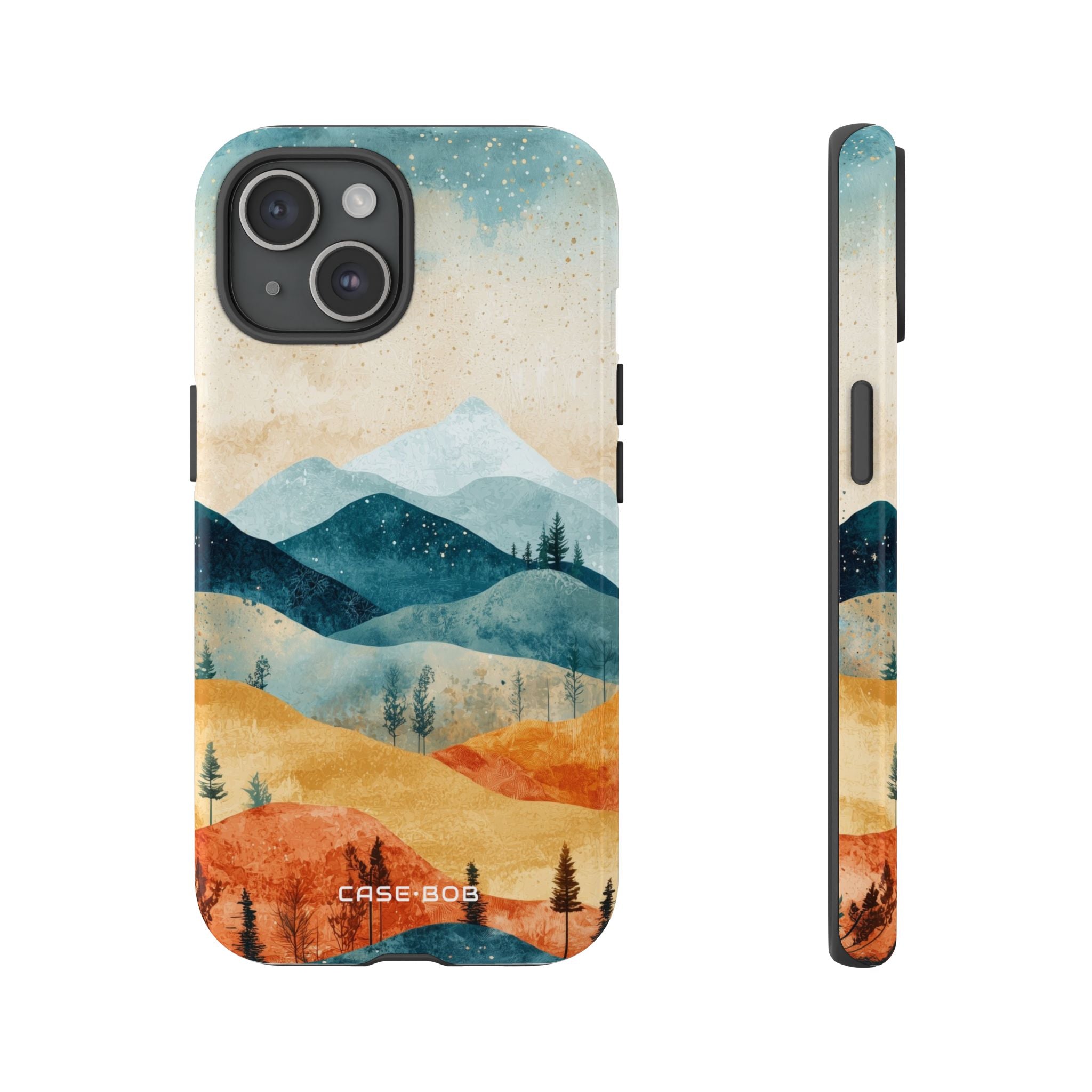 Moonlit Mountains iPhone 15 Case - Tough