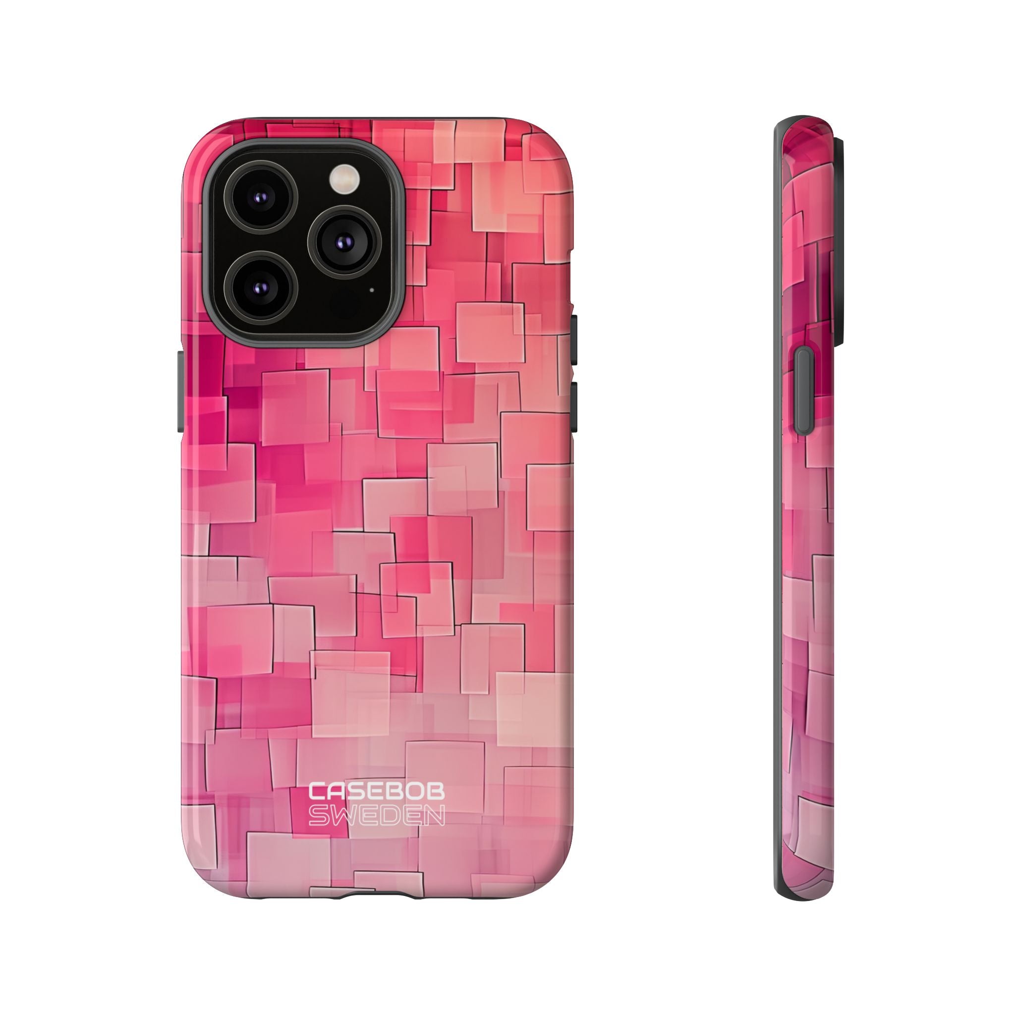 Layered Pink Geometry iPhone 14 - Tough