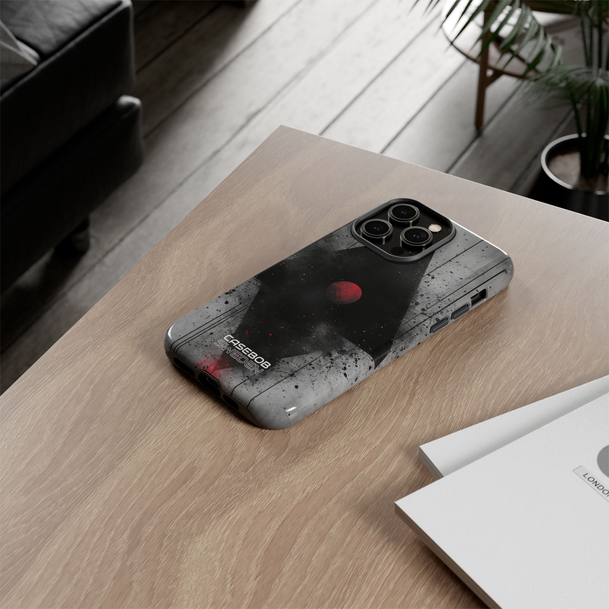 Crimson Core Geometry iPhone 14 - Tough