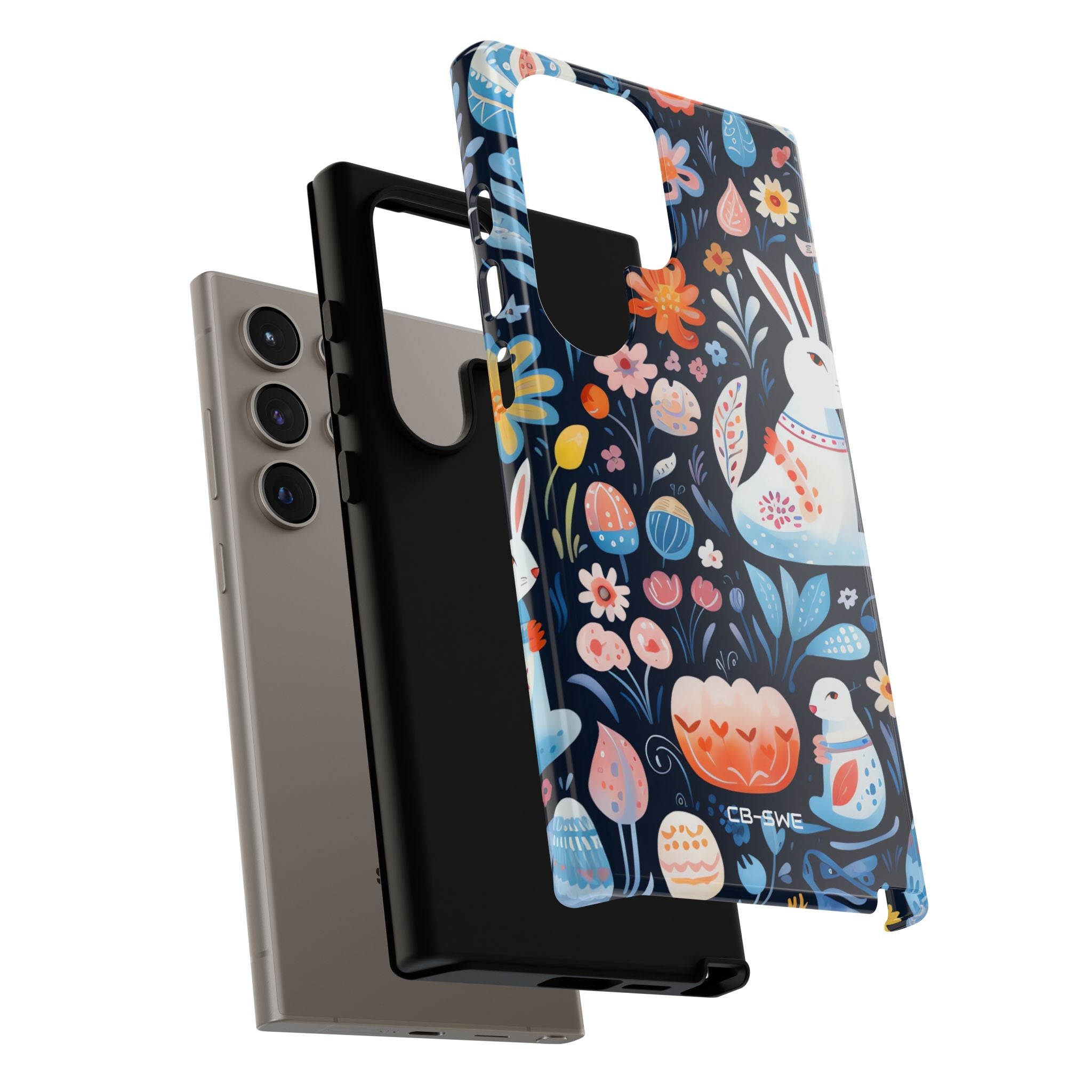 Bunnies Play Among Flowers - Samsung Case