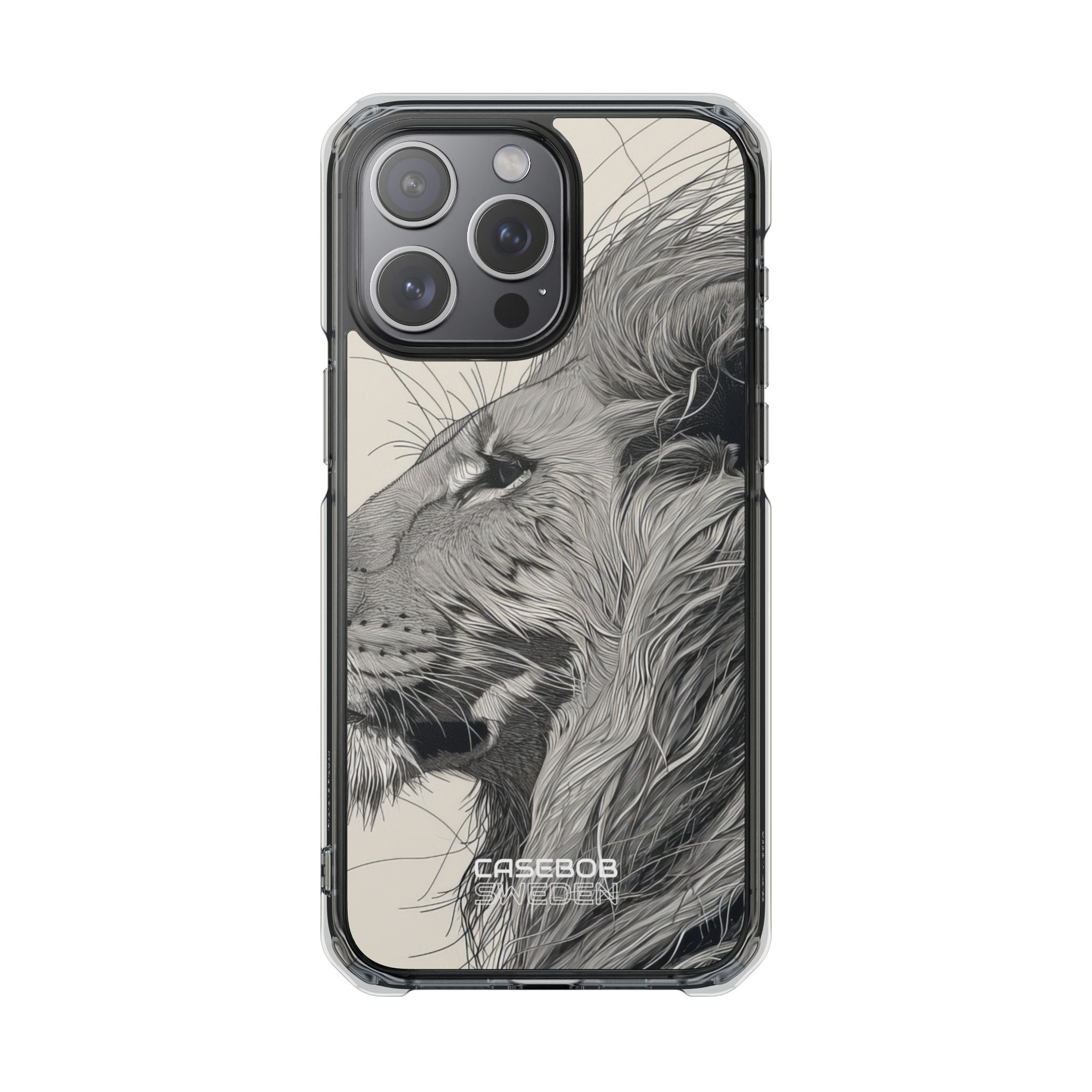 Majestic Lion Profile iPhone 15 - Impact Clear+