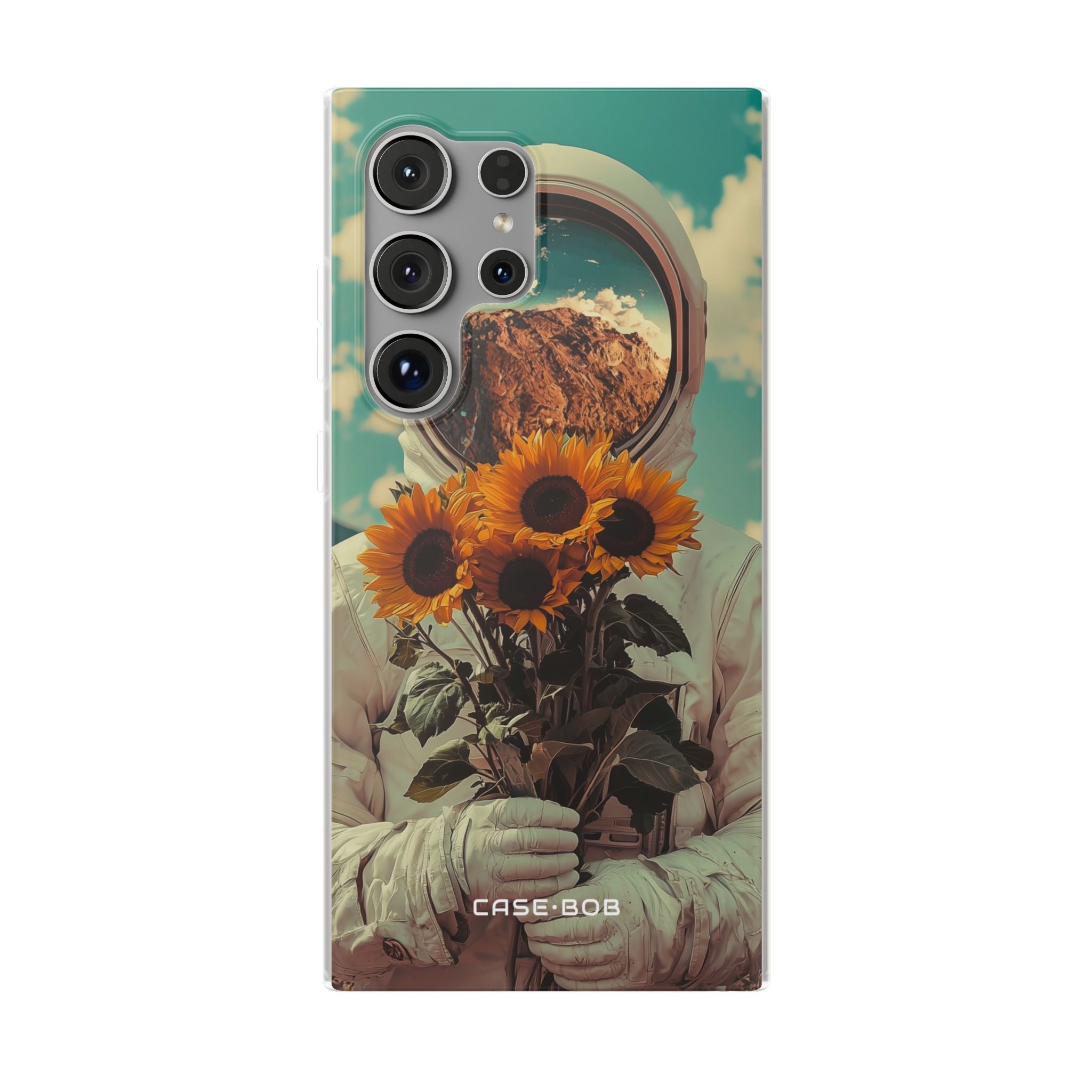 Sunflower Astronaut Samsung S24 Ultra Case - Soft