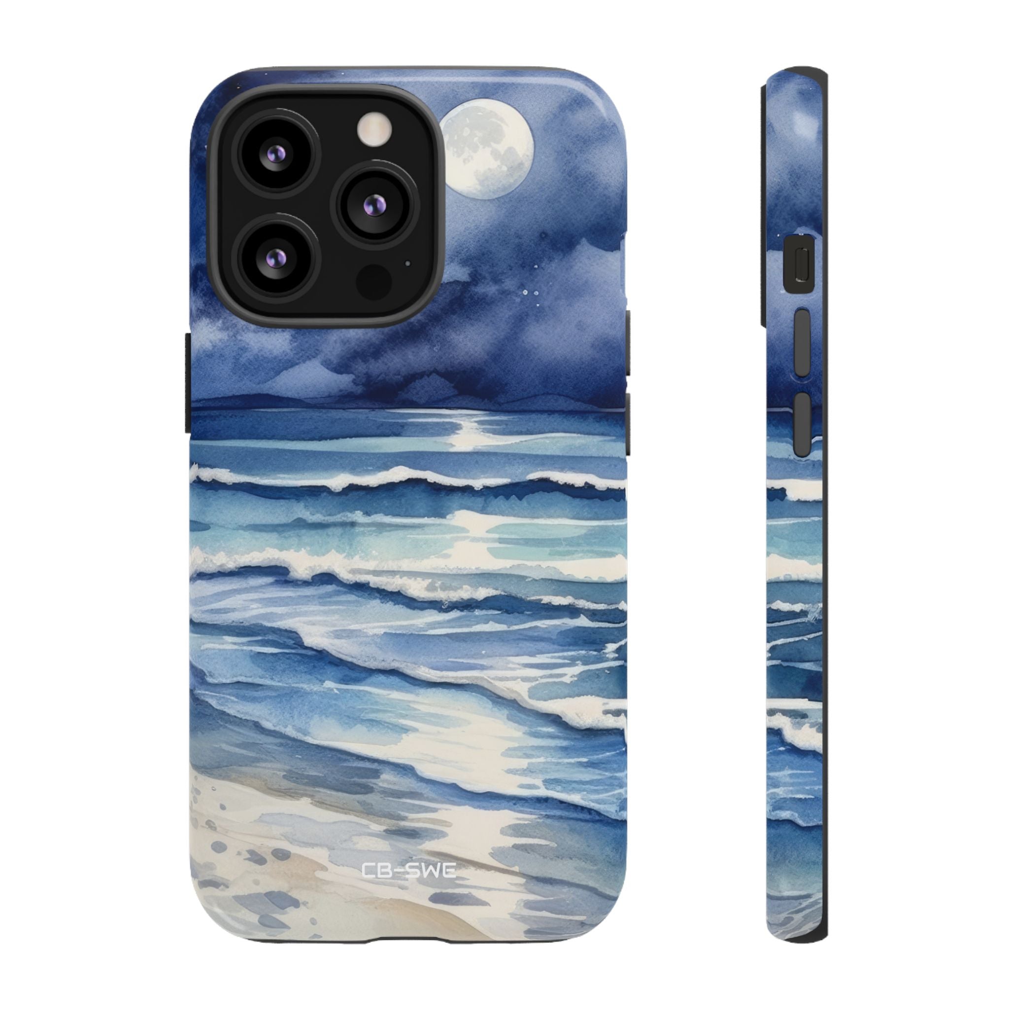 Moonlight Reflects Waves - iPhone Case