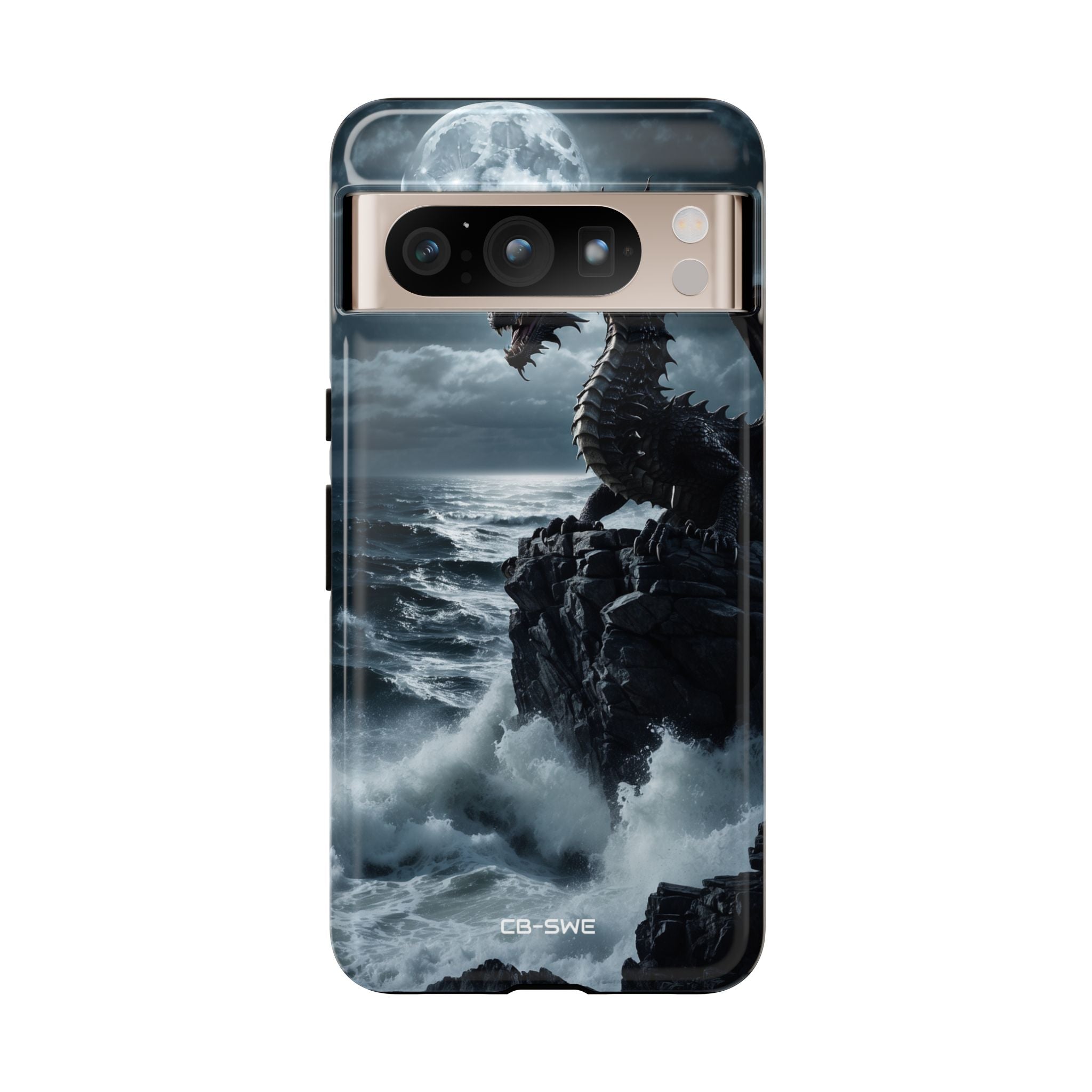 Dragon Roars Against Sea - Google Pixel Case