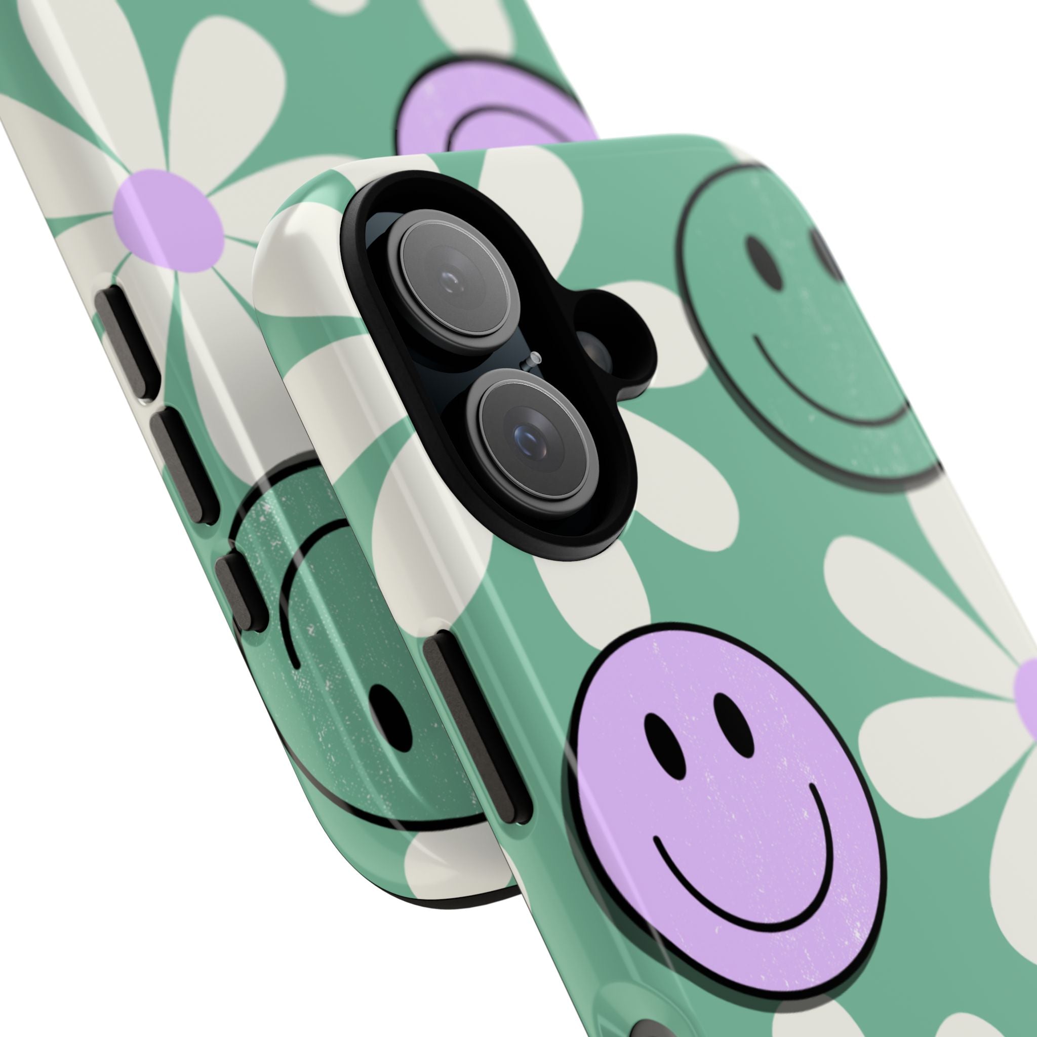 Smiley Daisy Glow iPhone 16 Plus Case - Tough