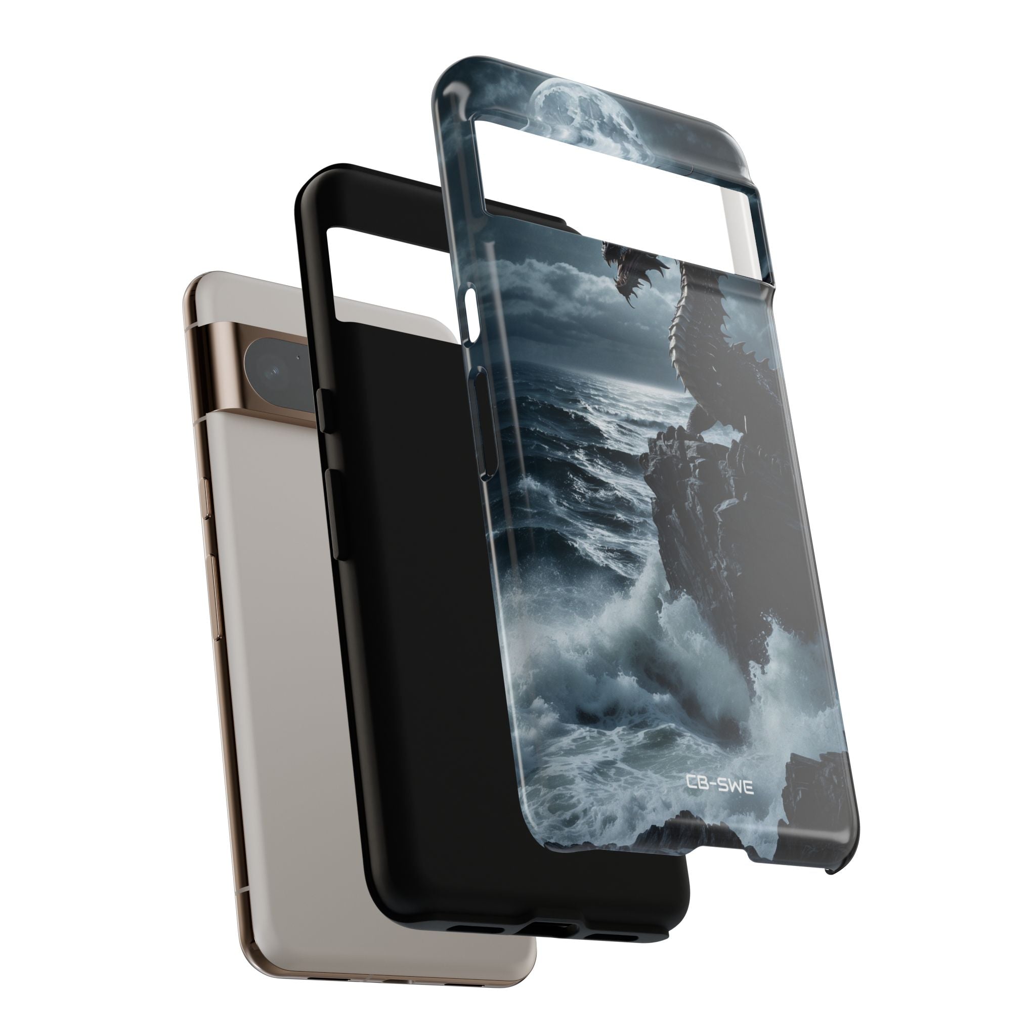 Dragon Roars Against Sea - Google Pixel Case