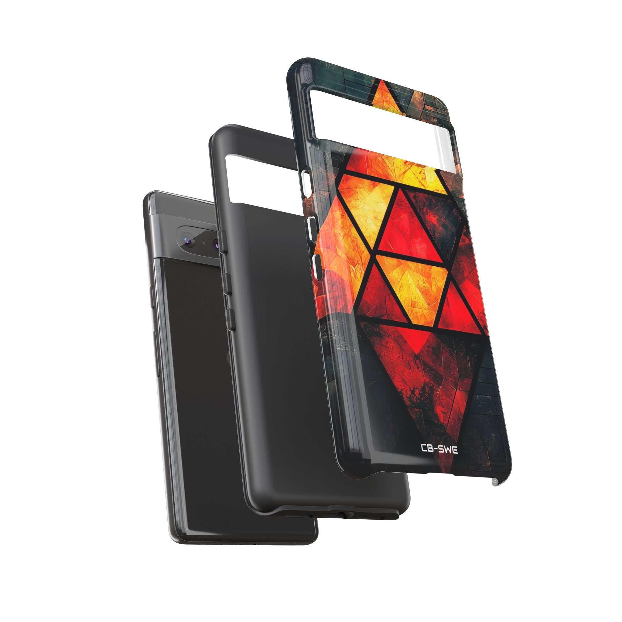 Triangles Illuminate Warmth - Google Pixel Case