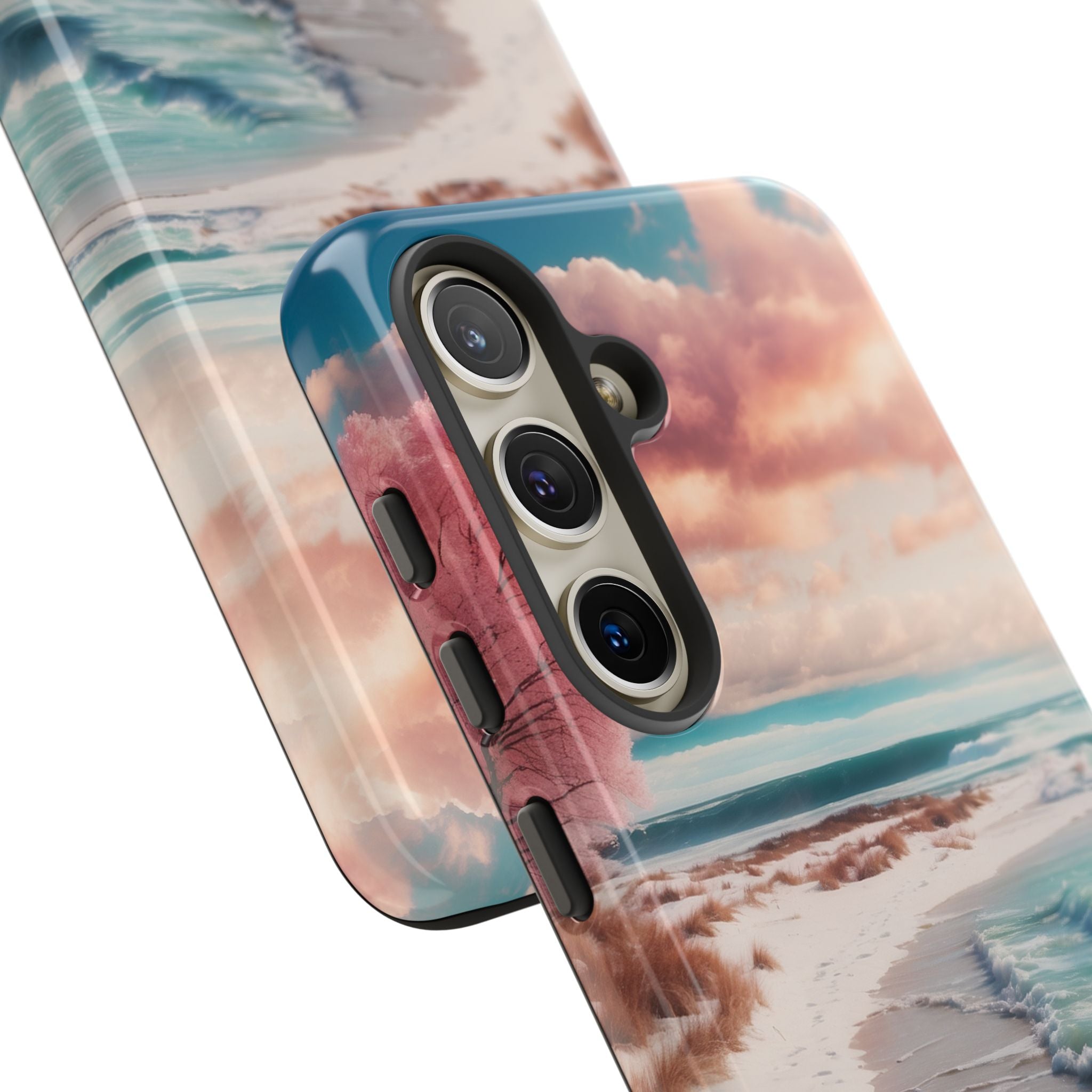 Pink Tree Breeze Samsung S24 Case - Tough