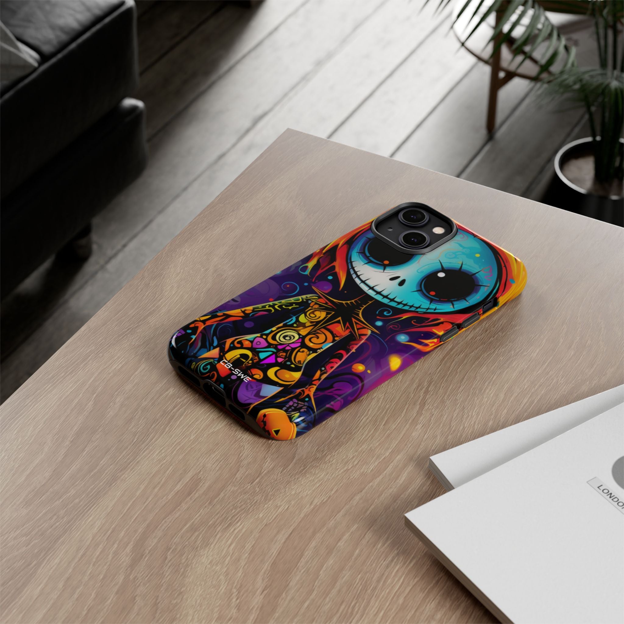 Skeletal Figure Laughs - iPhone Case