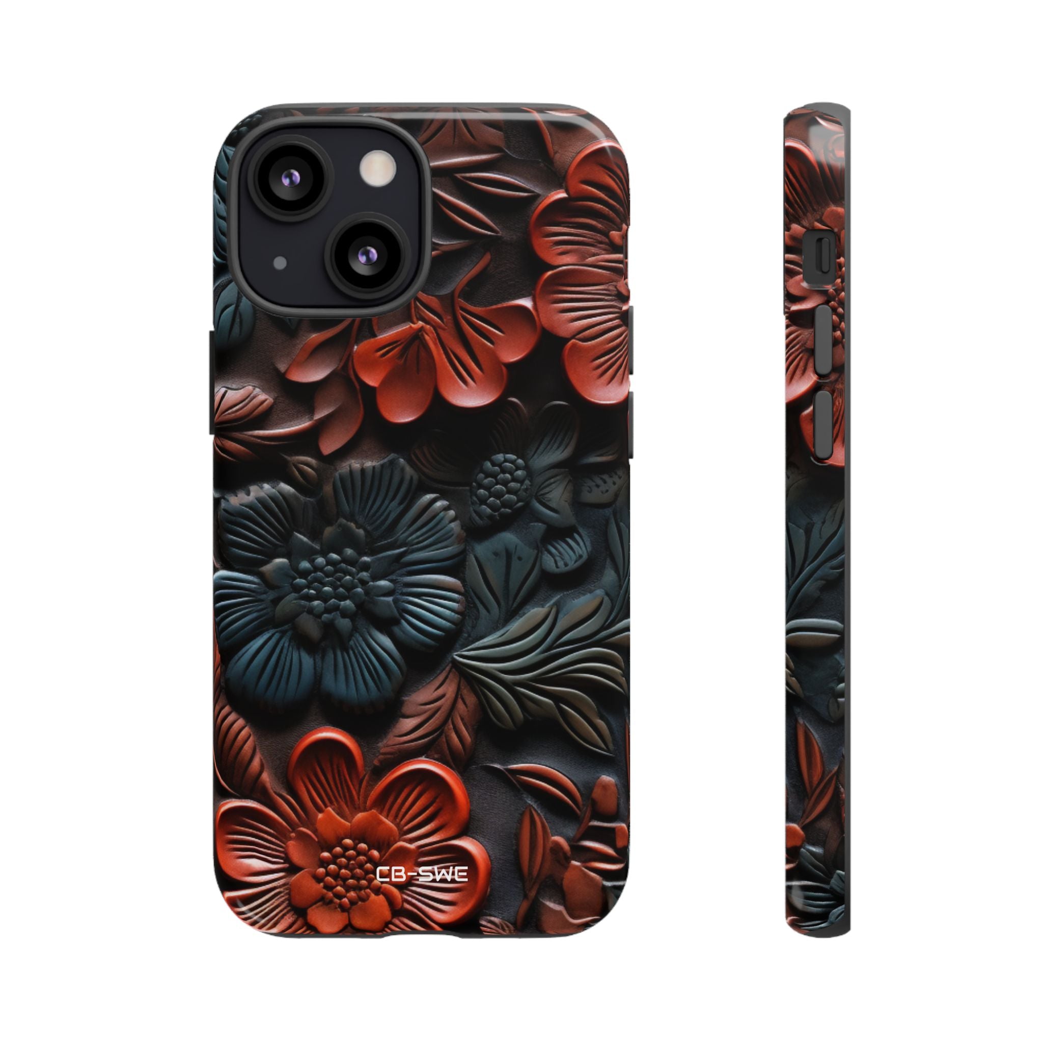 Sculpted Floral Elegance - iPhone Case