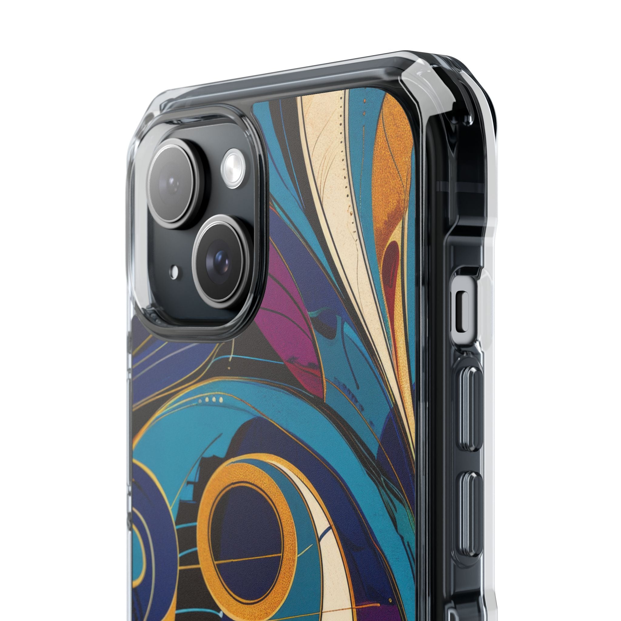 Swirling Copper Dreams iPhone 15 - Impact Clear+