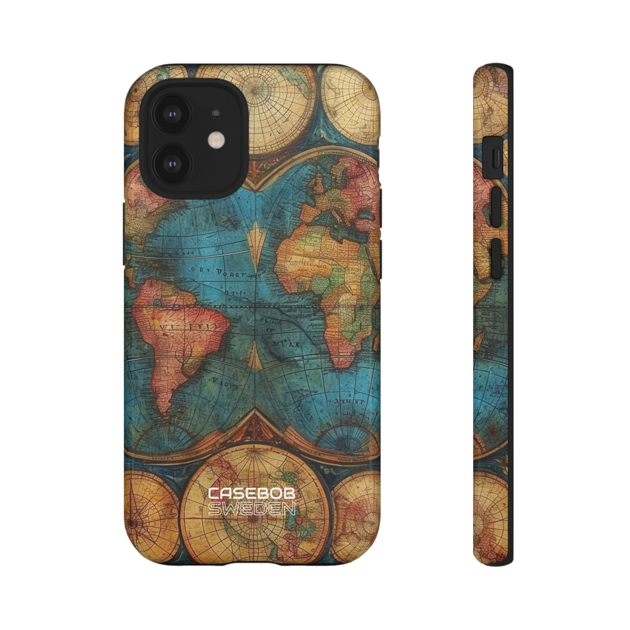 Vintage World Map iPhone 12 - Tough