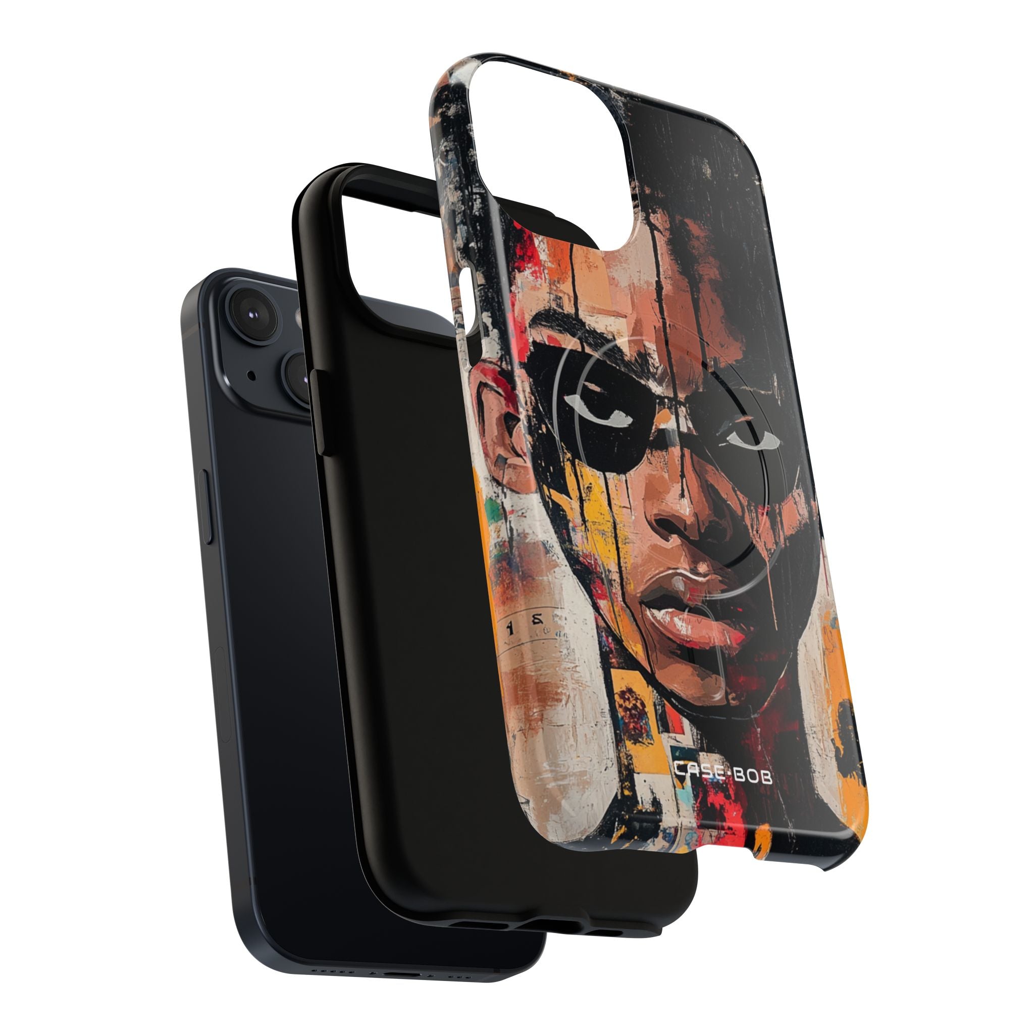 Masked Portrait Drips iPhone 14 Case - Tough+