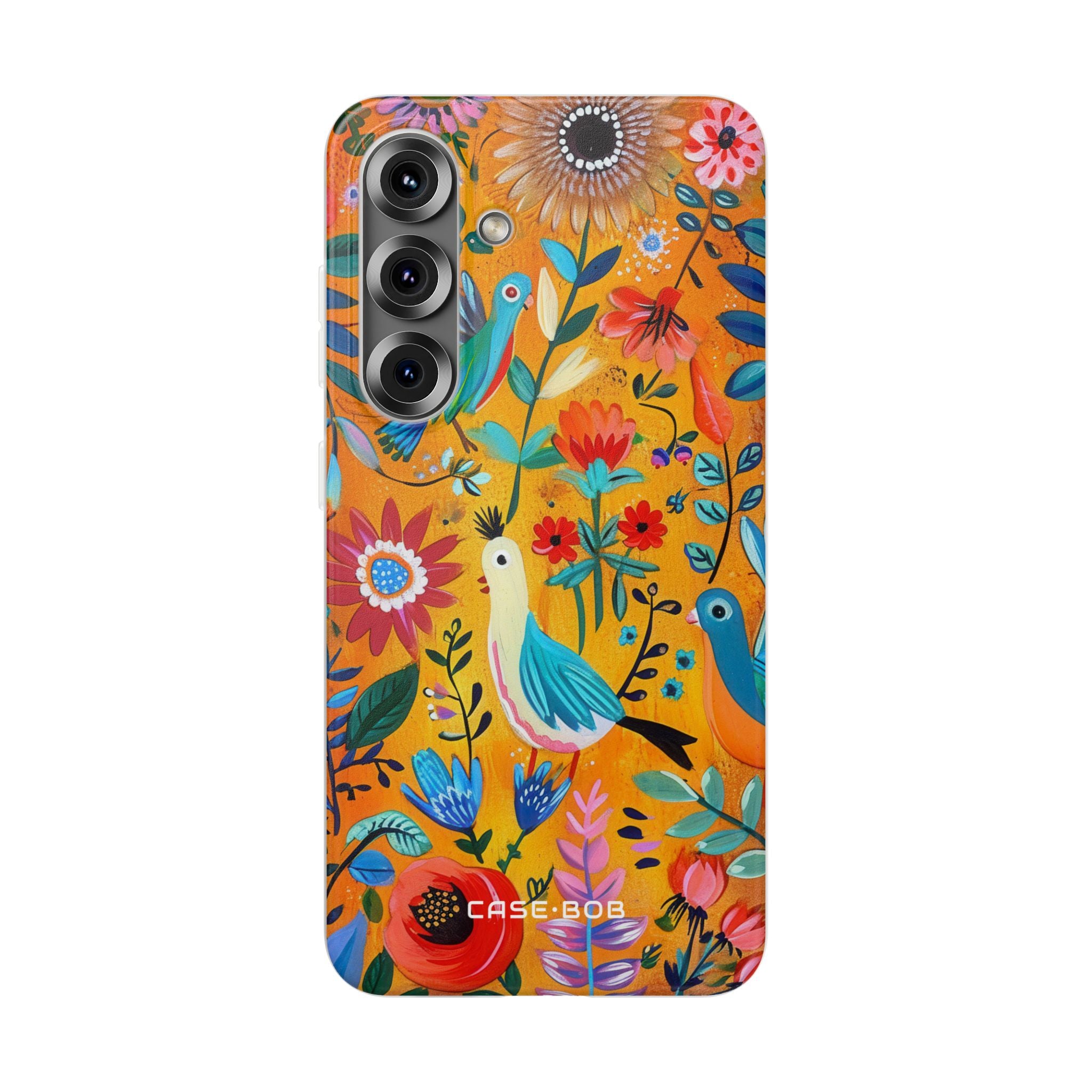Colorful Birds Bloom Samsung S25 Case - Soft