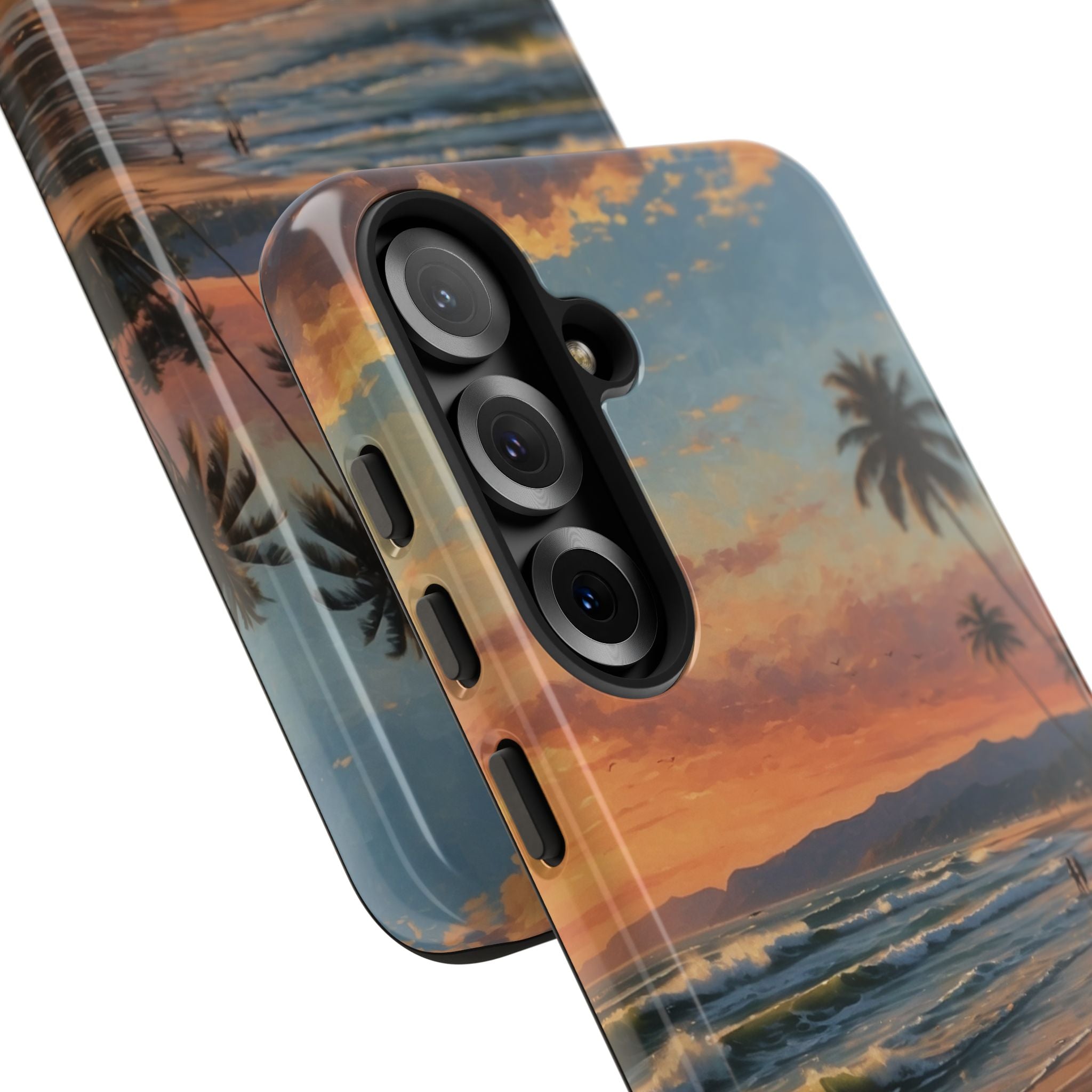 Golden Waves Embrace - Samsung Case