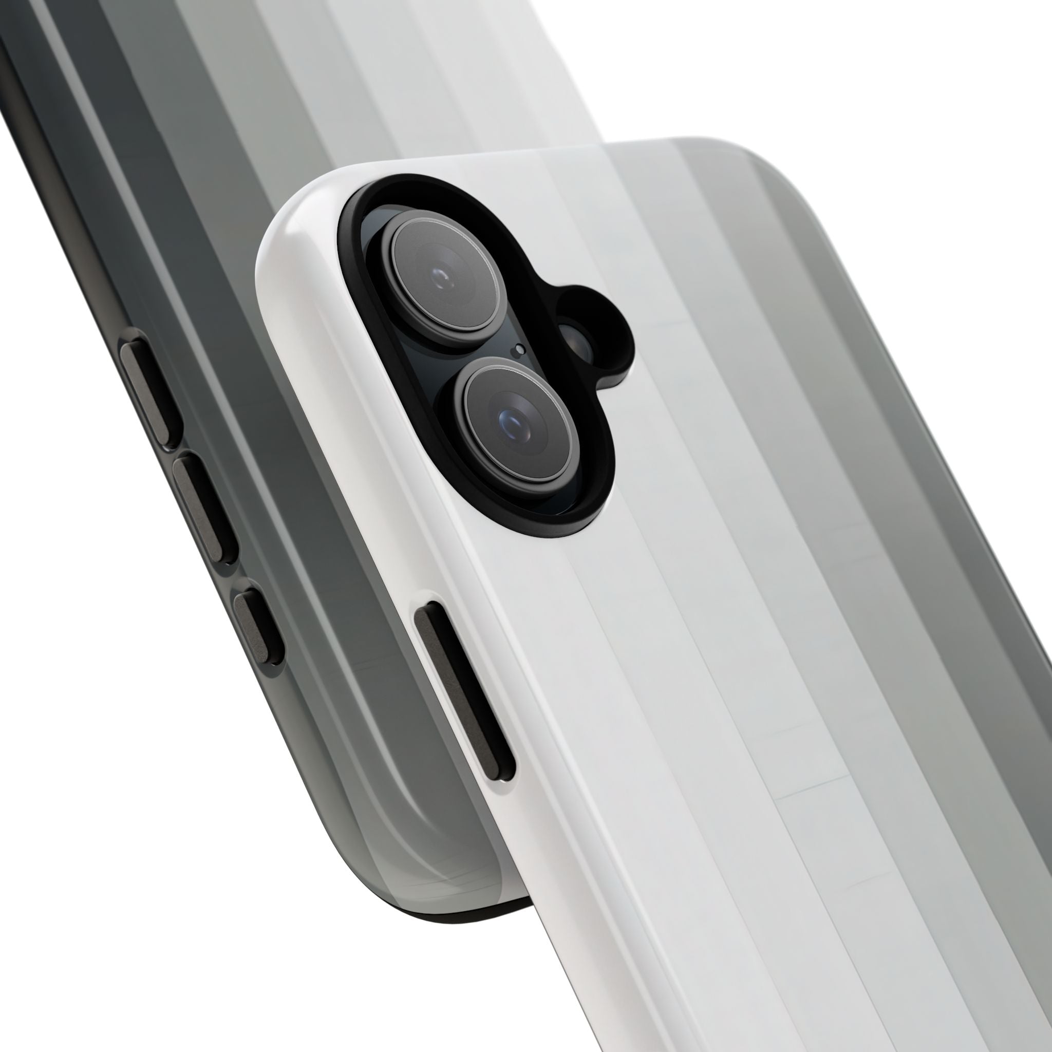Silver Gradient Stripes iPhone 16 - Tough