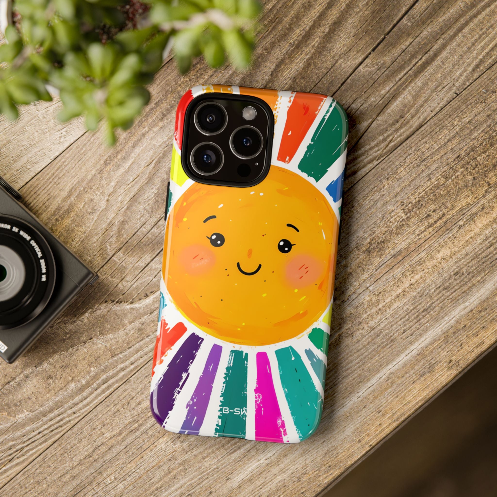 Radiant Smiling Sun - iPhone Case
