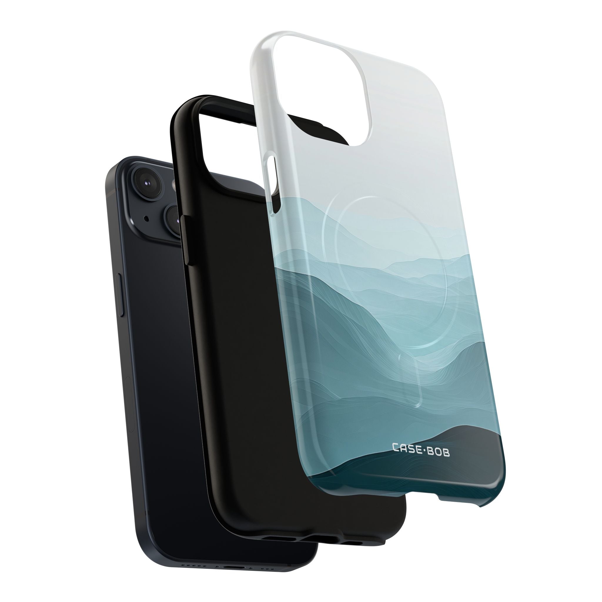 Teal Mist Mountains iPhone 14 Case - Tough+