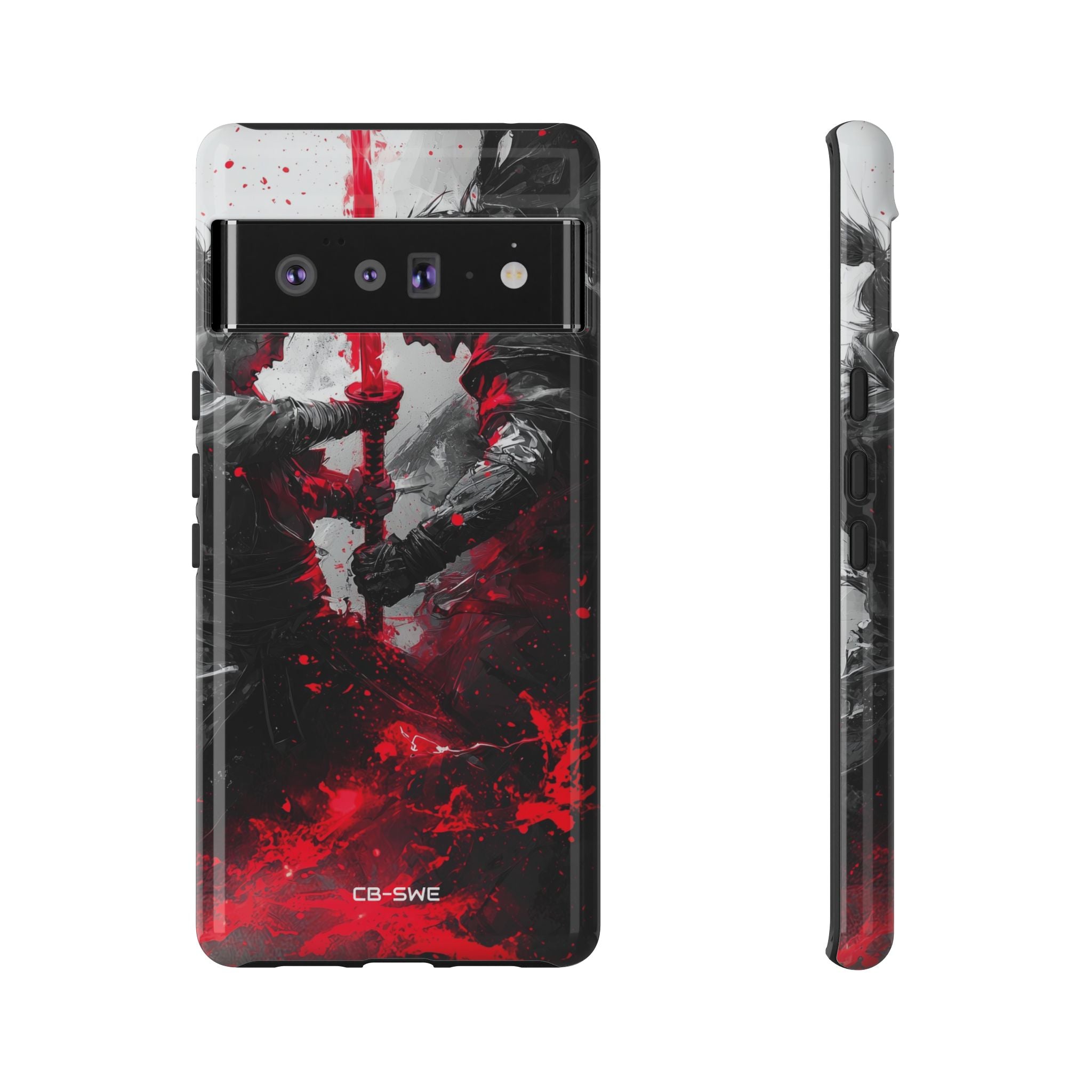 Crimson Blade Clash - Google Pixel Case