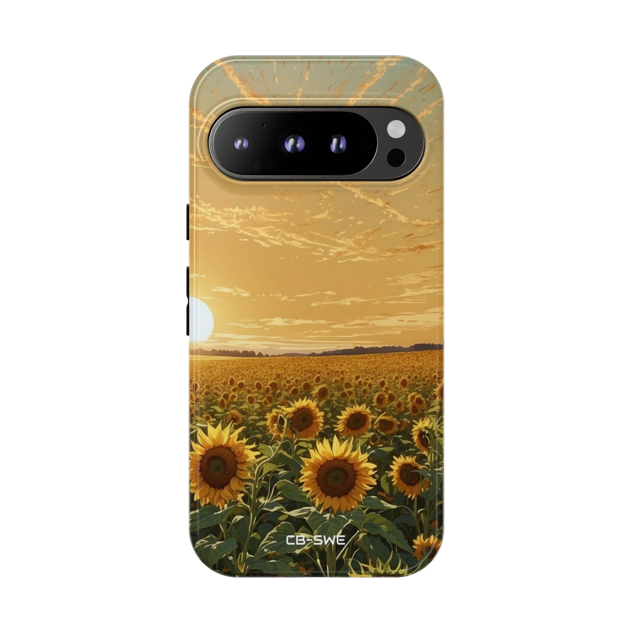 Sunflowers Embrace Sunset - Google Pixel Case