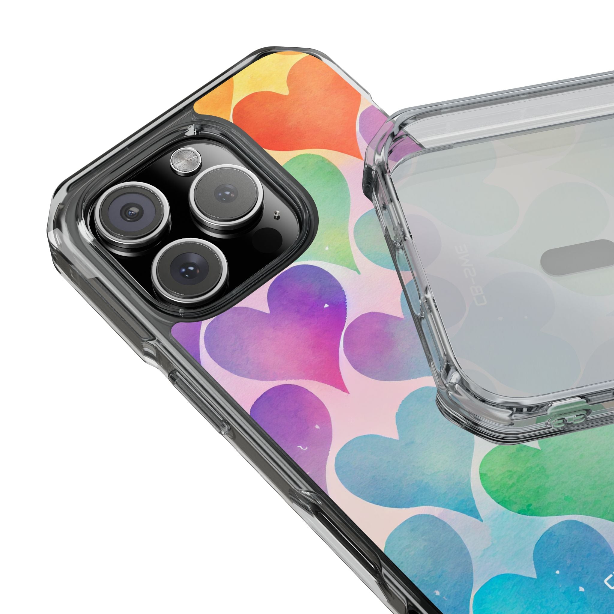 Watercolor Heart Symphony iPhone Case - Impact