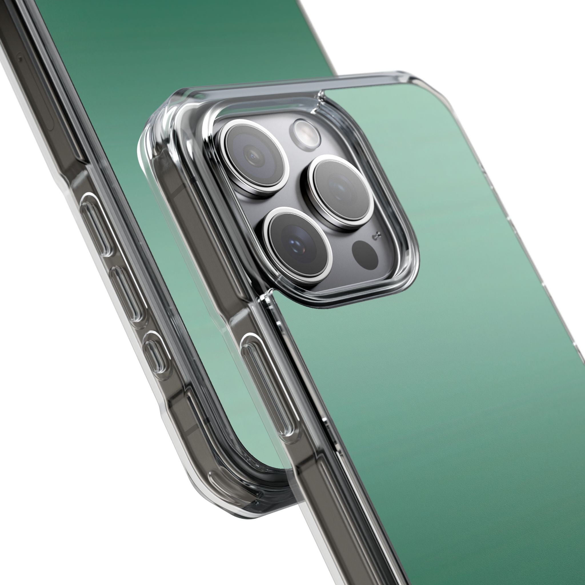 Teal Horizon Layers iPhone 15 - Impact Clear+