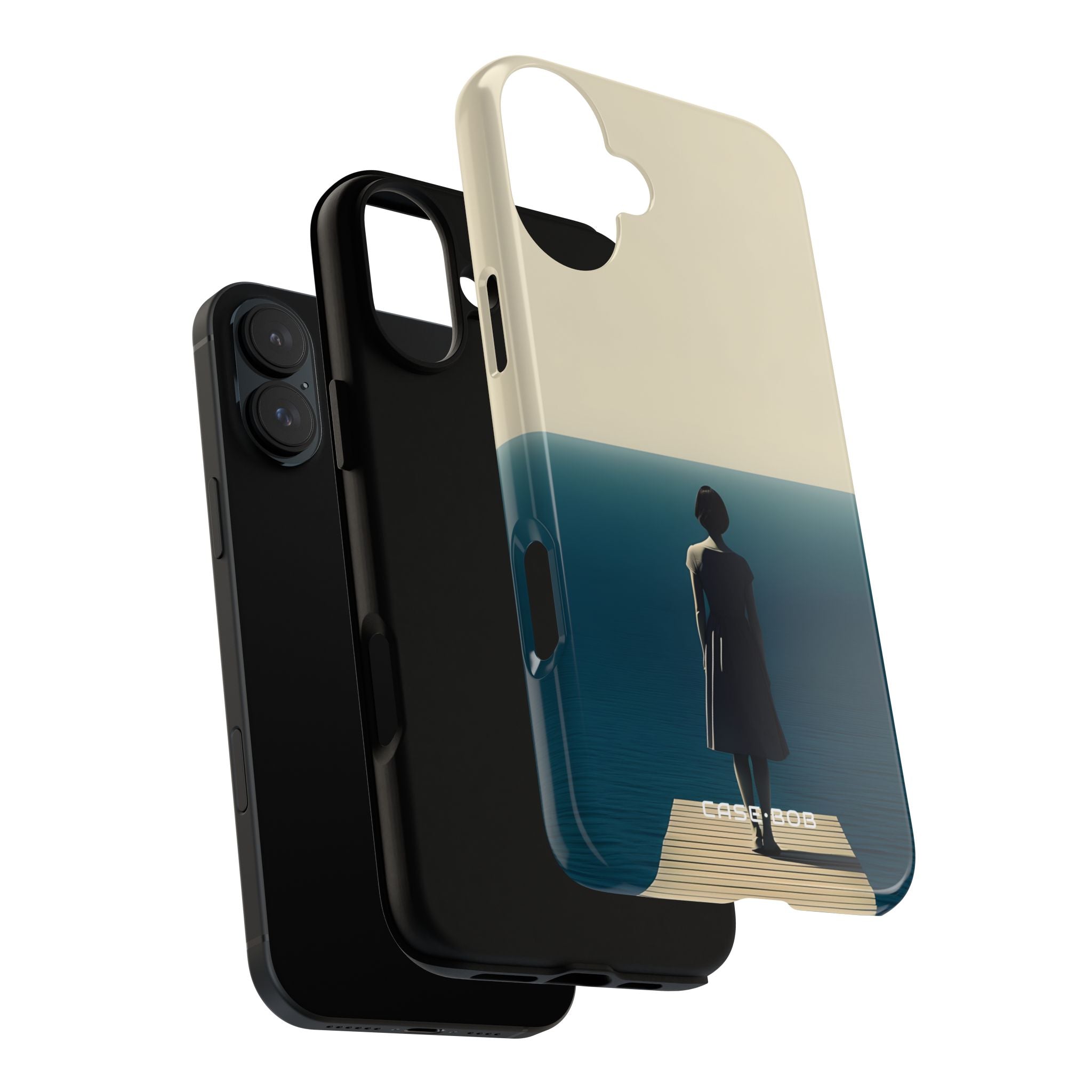 Dockside Silhouette iPhone 16 Plus Case - Tough