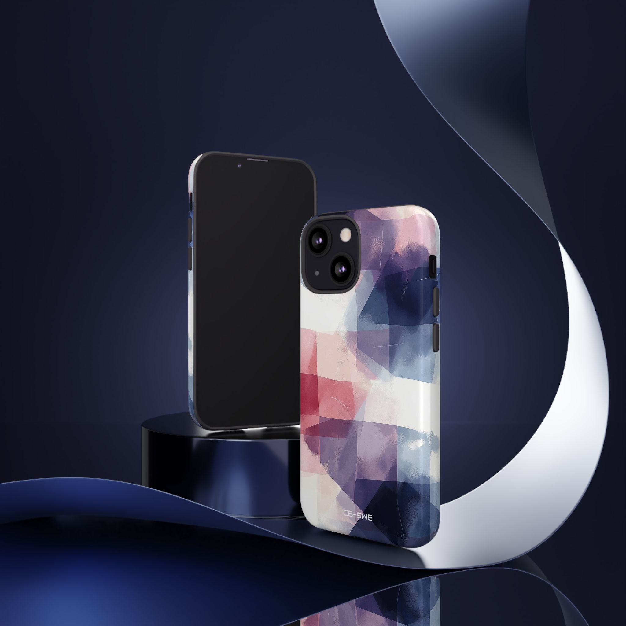 Fluid Shapes Merge - iPhone Case