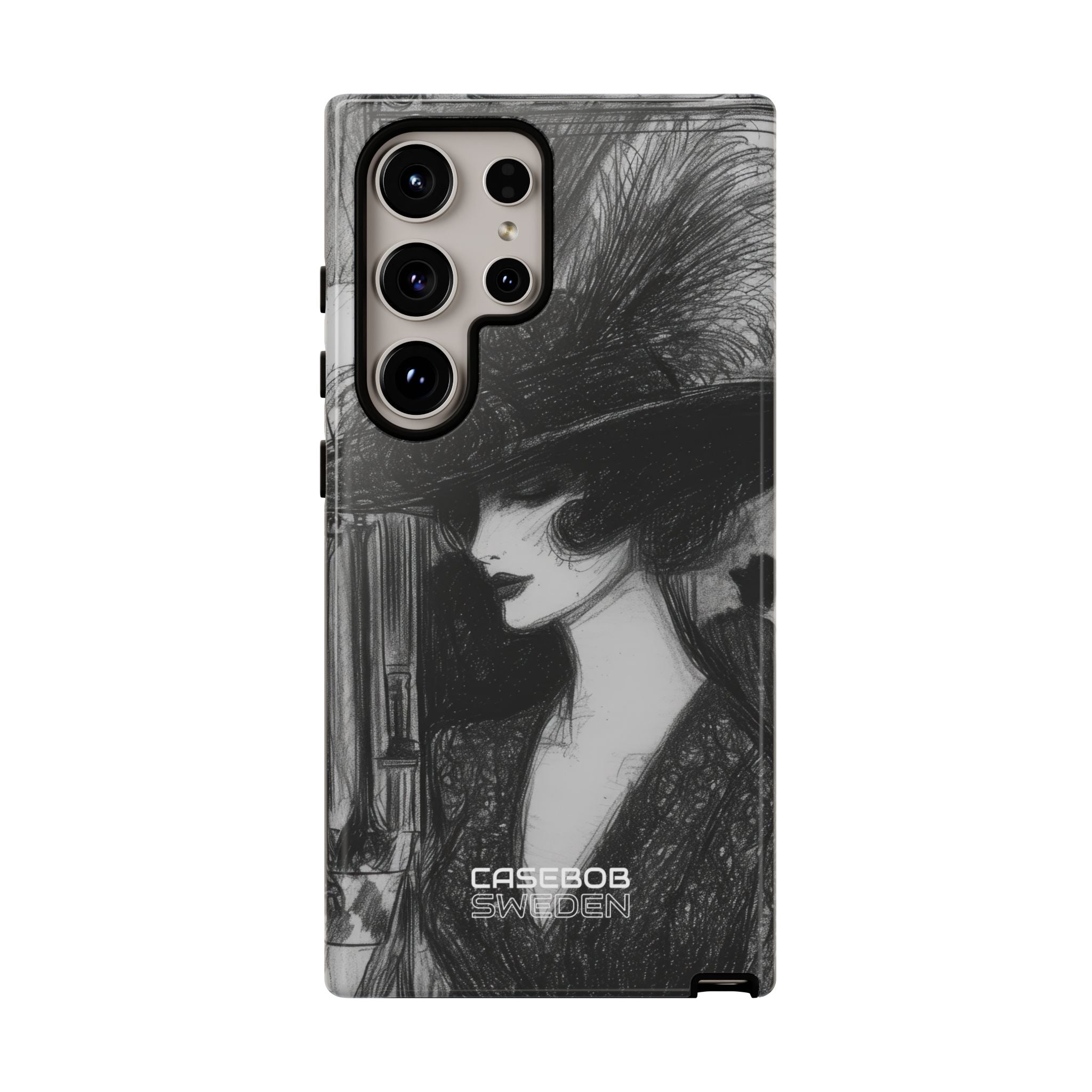 Vintage Feather Elegance Samsung S24 - Tough