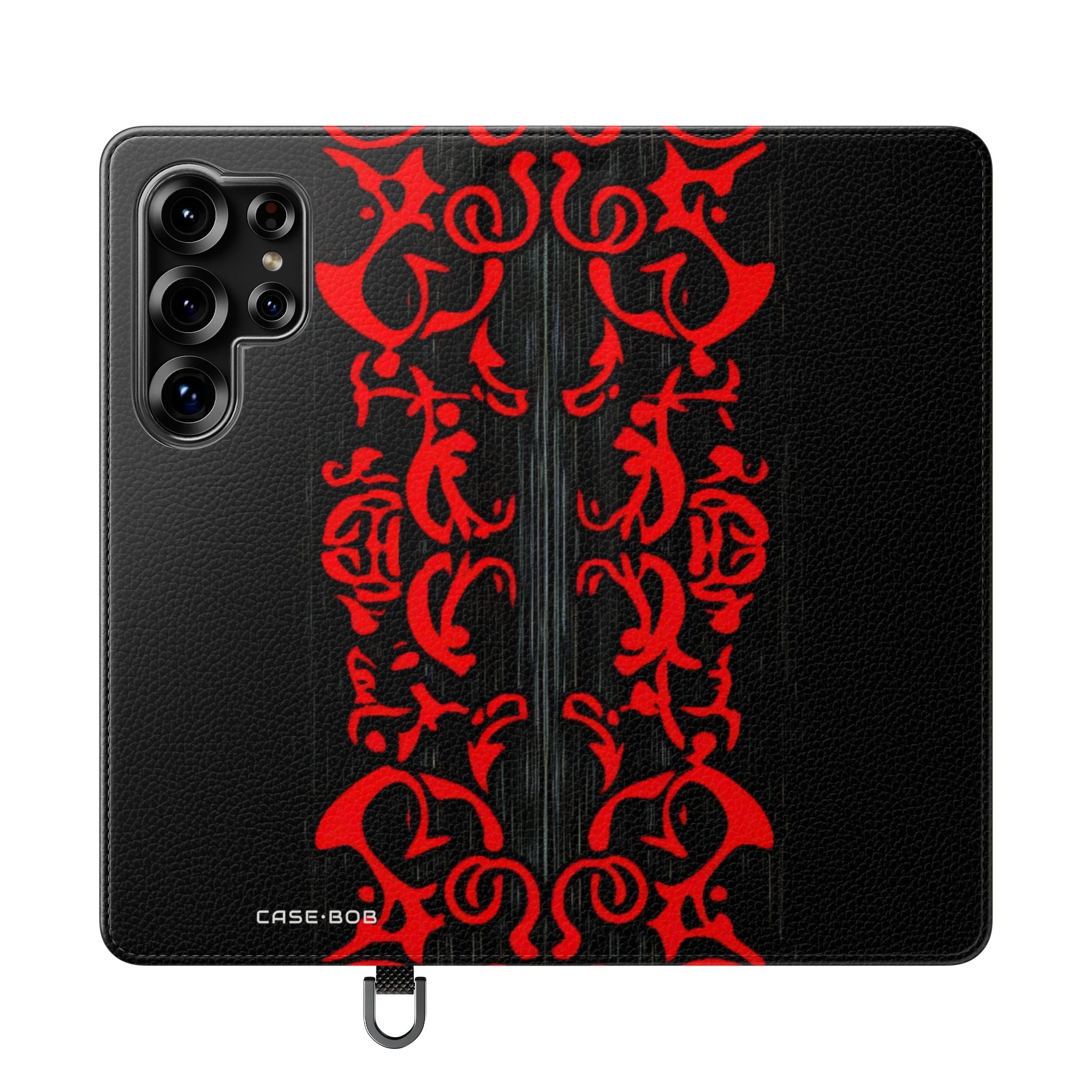 Crimson Swirl - Samsung S25 Ultra Case - Wallet