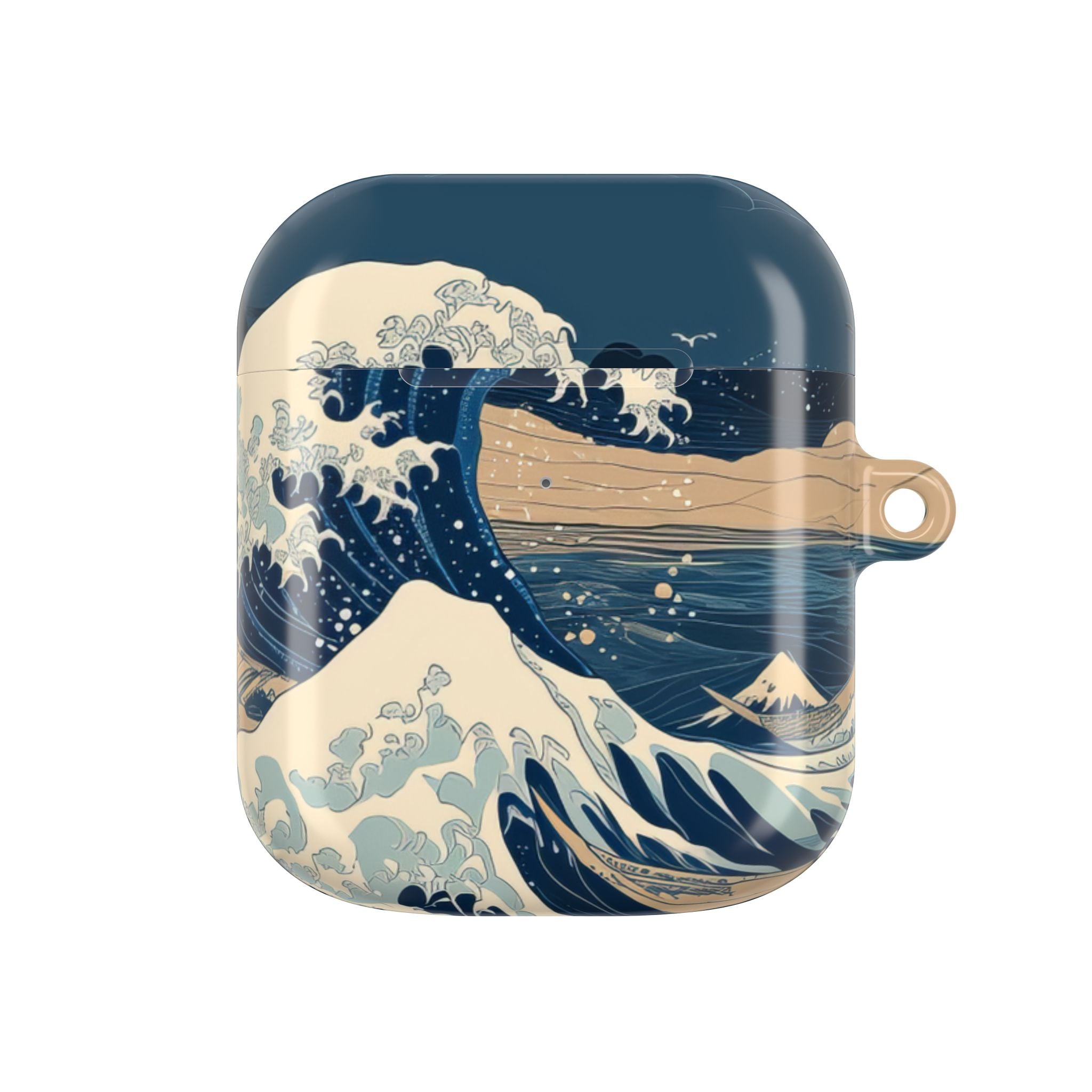 Cresting Navy Wave - AirPods Case