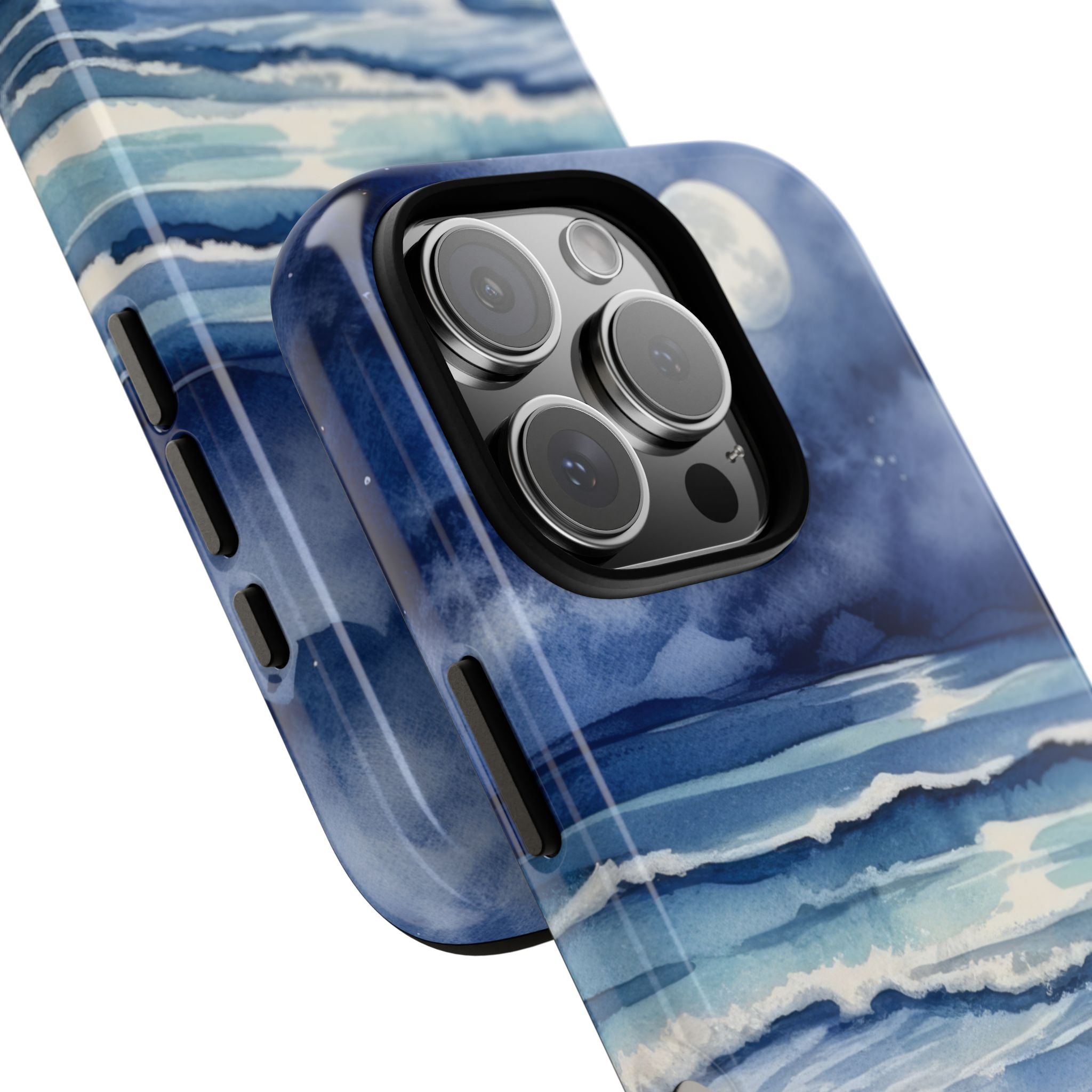 Moonlight Reflects Waves - iPhone Case