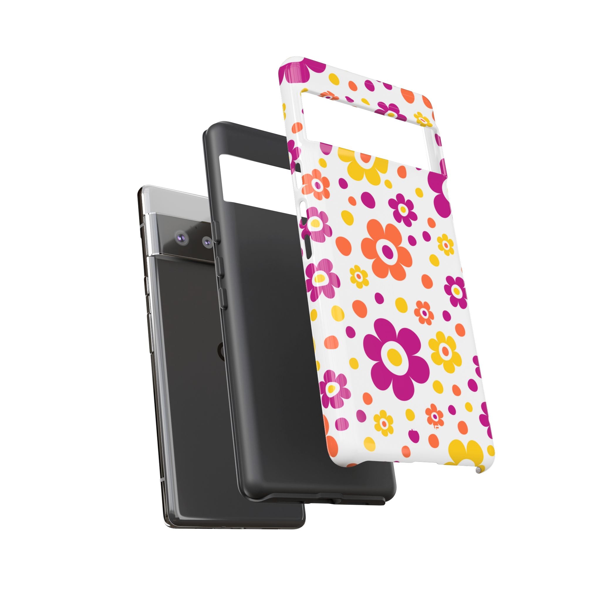 Retro Floral Playfulness - Google Pixel Case