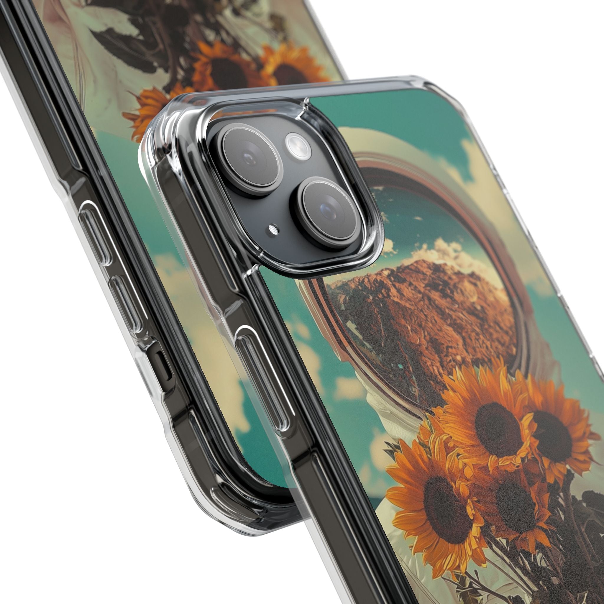 Sunflower Astronaut iPhone 15 Plus Case - Impact