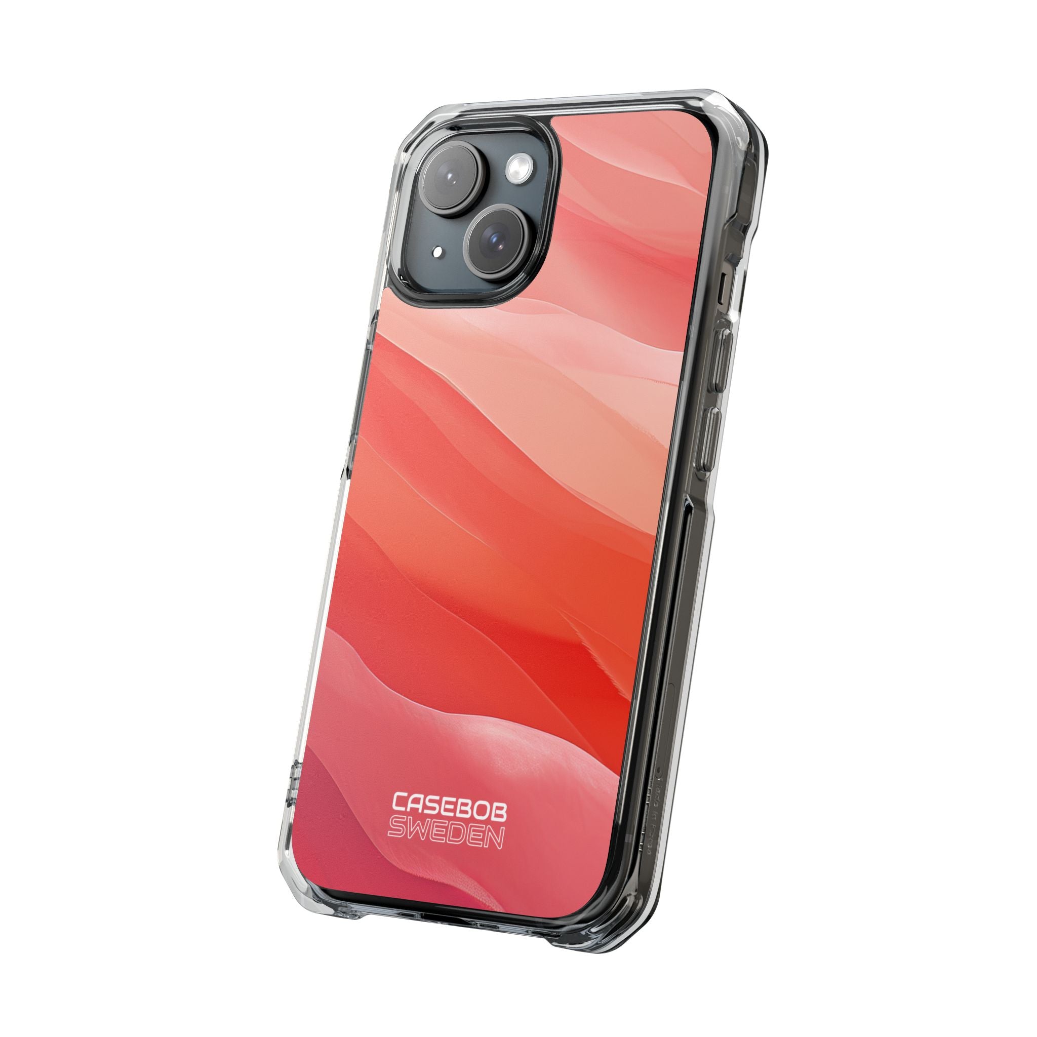 Flowing Coral Waves iPhone 15 - Impact Clear+