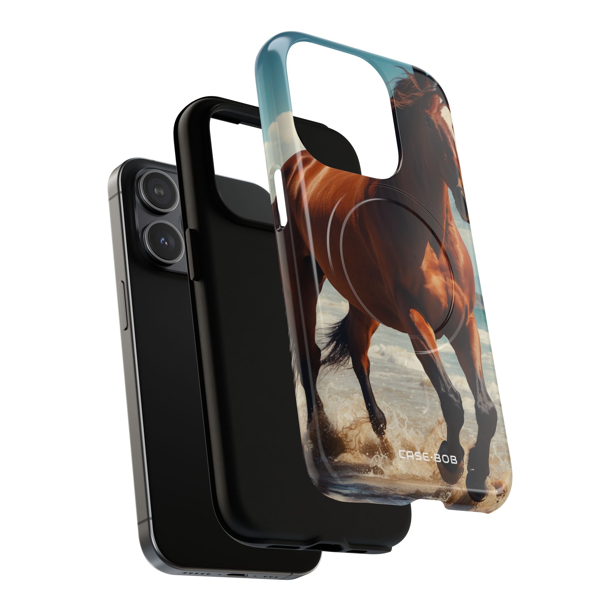 Blazing Horse iPhone 15 Pro Case - Tough+