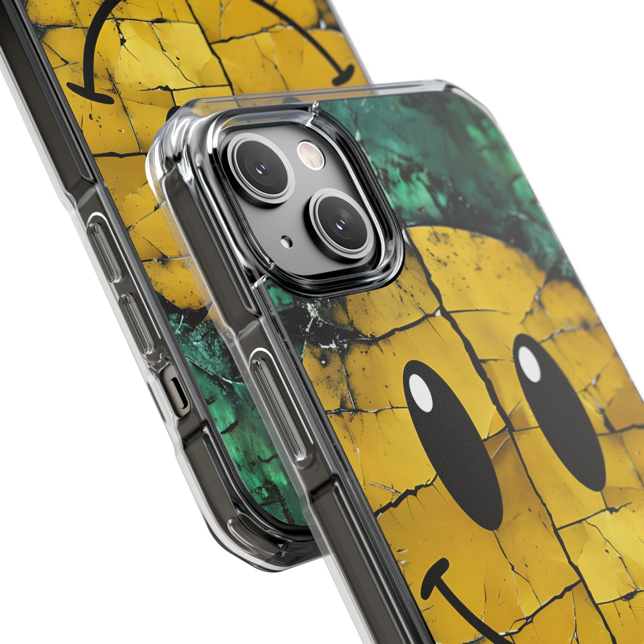 Cracked Smiley iPhone 14 Plus Case - Impact