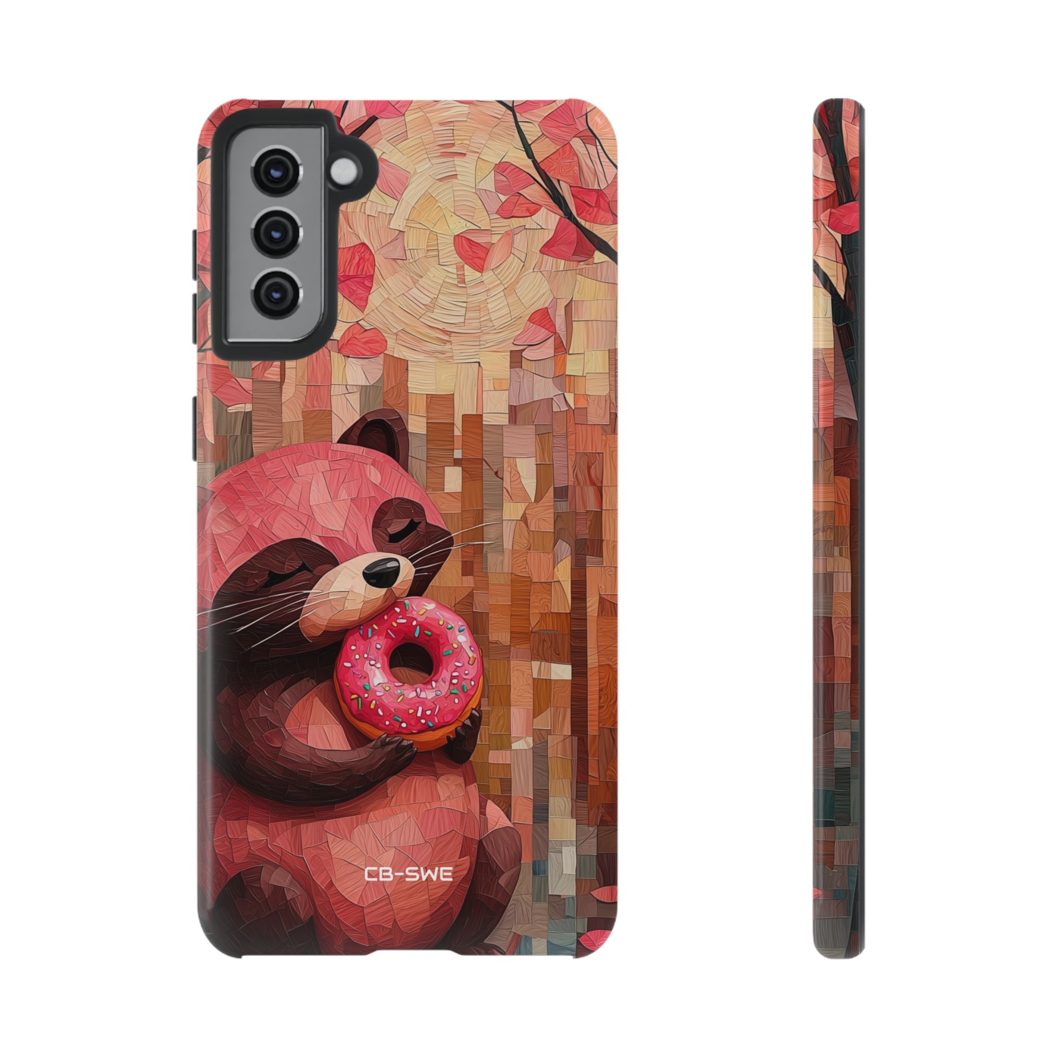 Raccoon Holds Donut - Samsung Case