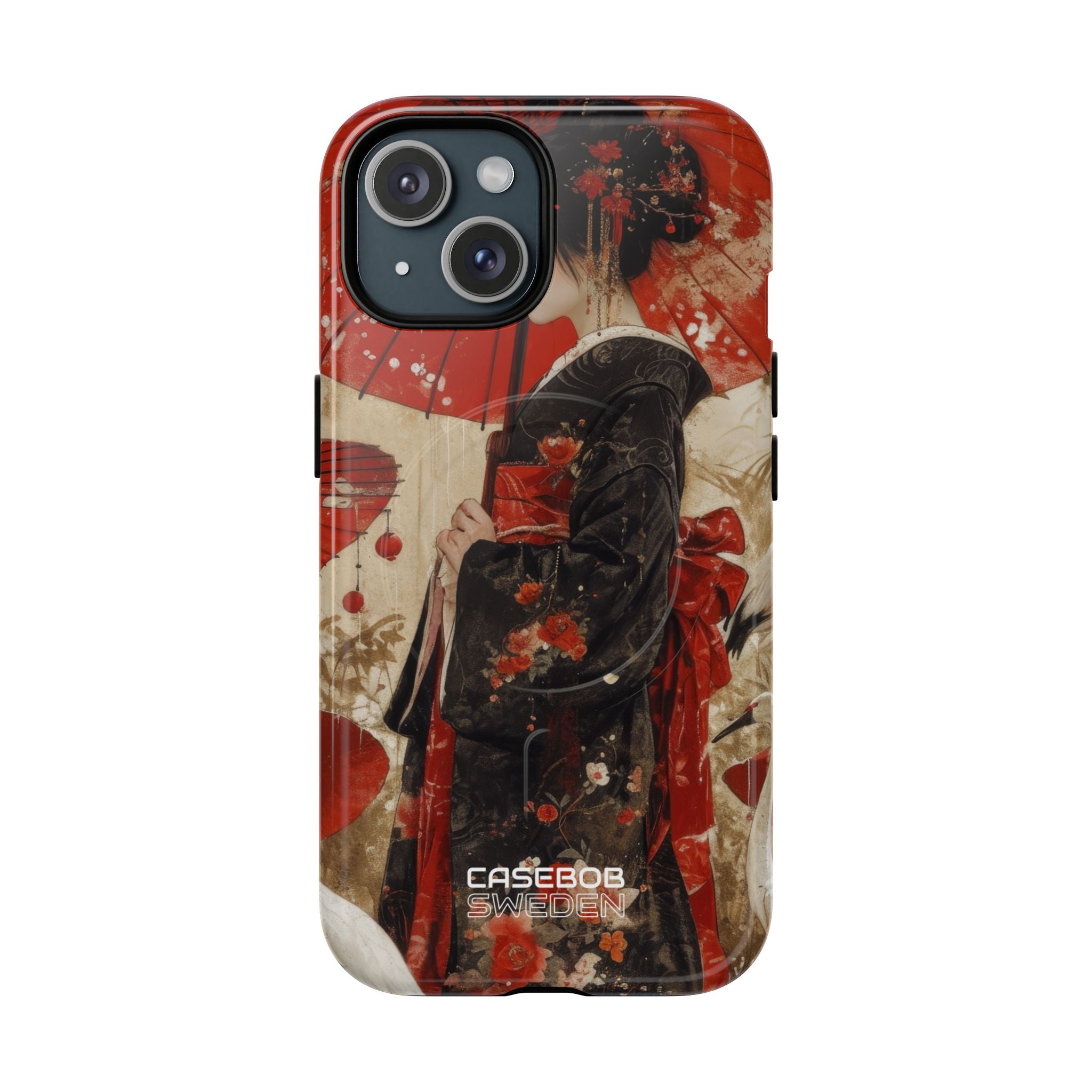 Scarlet Crane Dreams iPhone 15 - Tough+