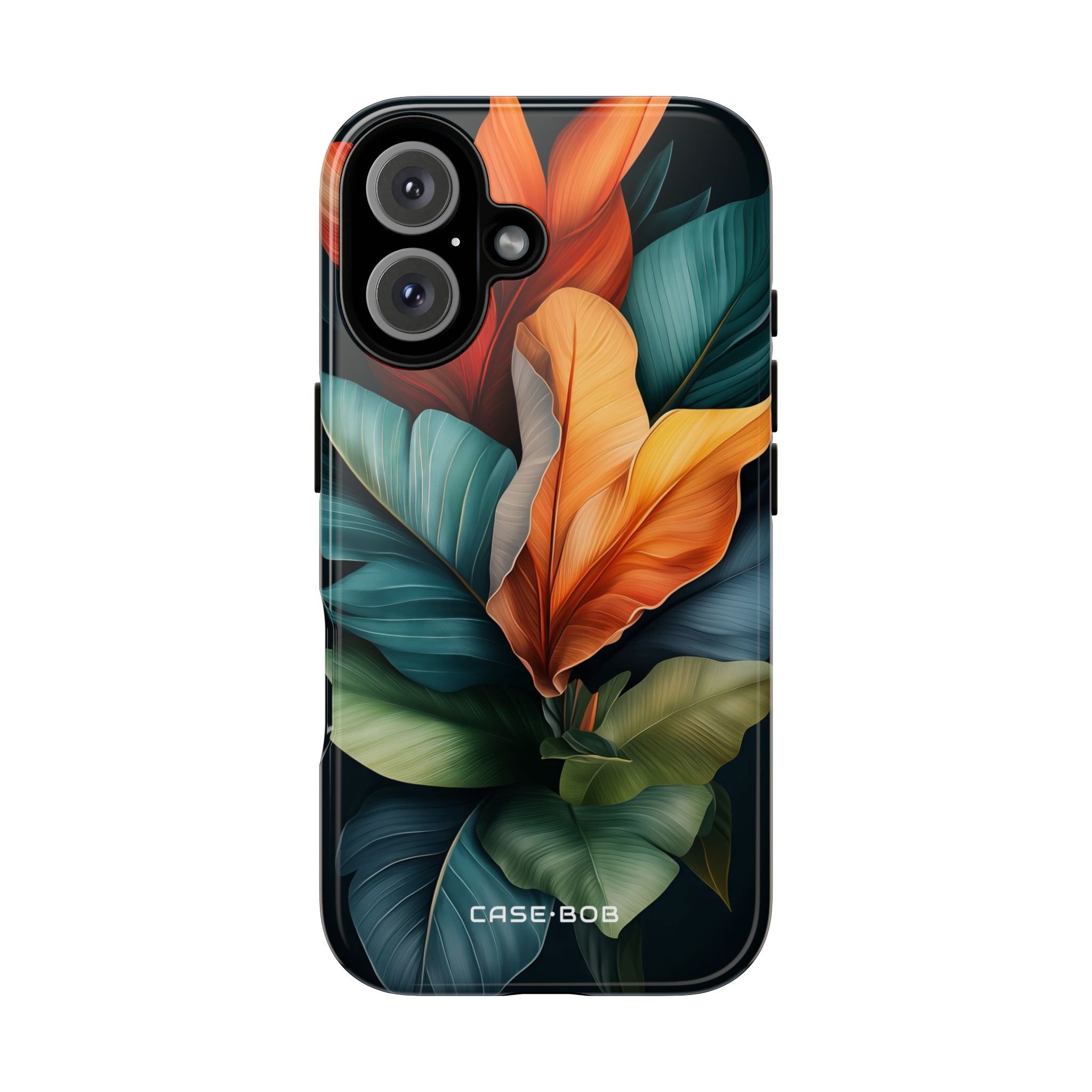Tropical Leafburst iPhone 16 Case - Tough