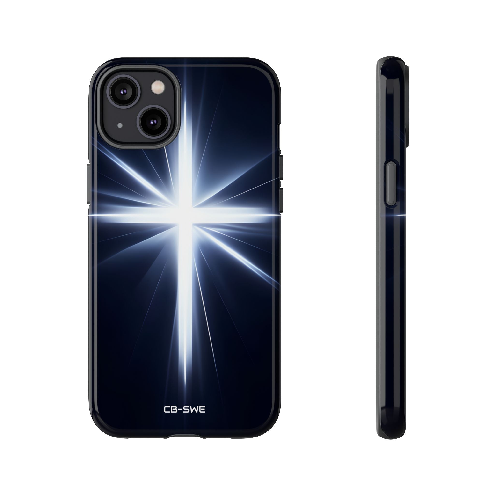Luminous Cross Radiance - iPhone Case