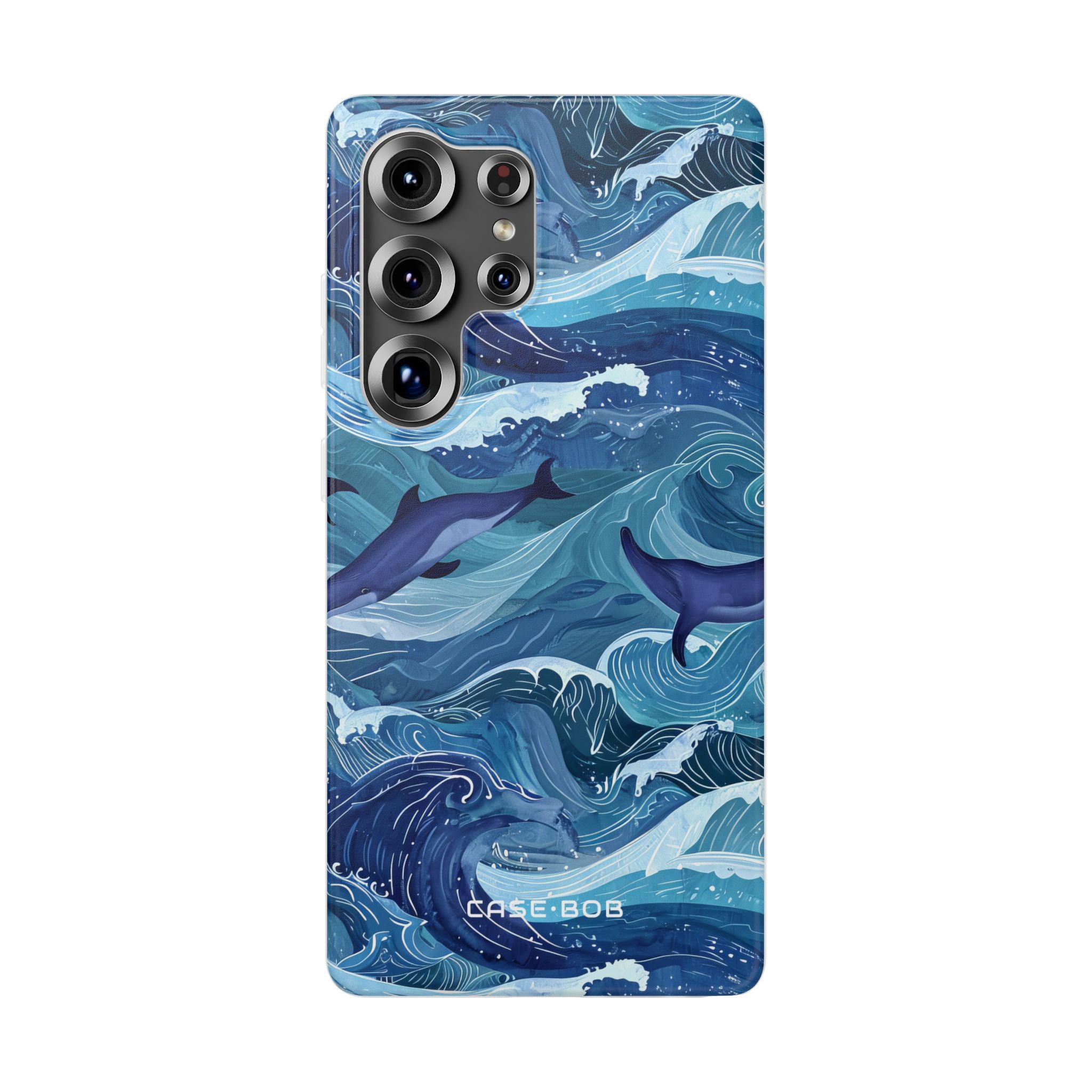 Dolphin Waves Samsung S25 Ultra Case - Soft