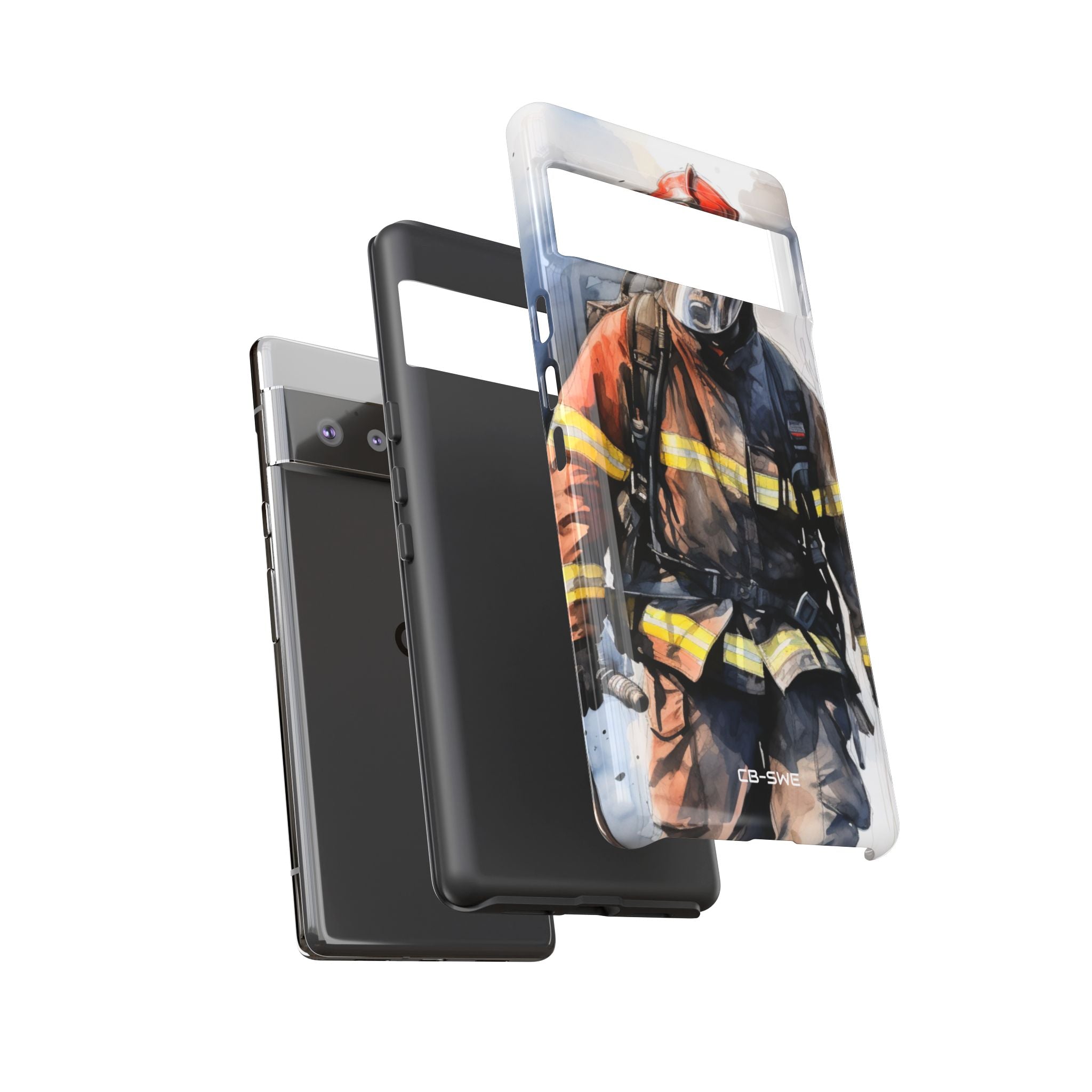 Firefighter In Motion - Google Pixel Case
