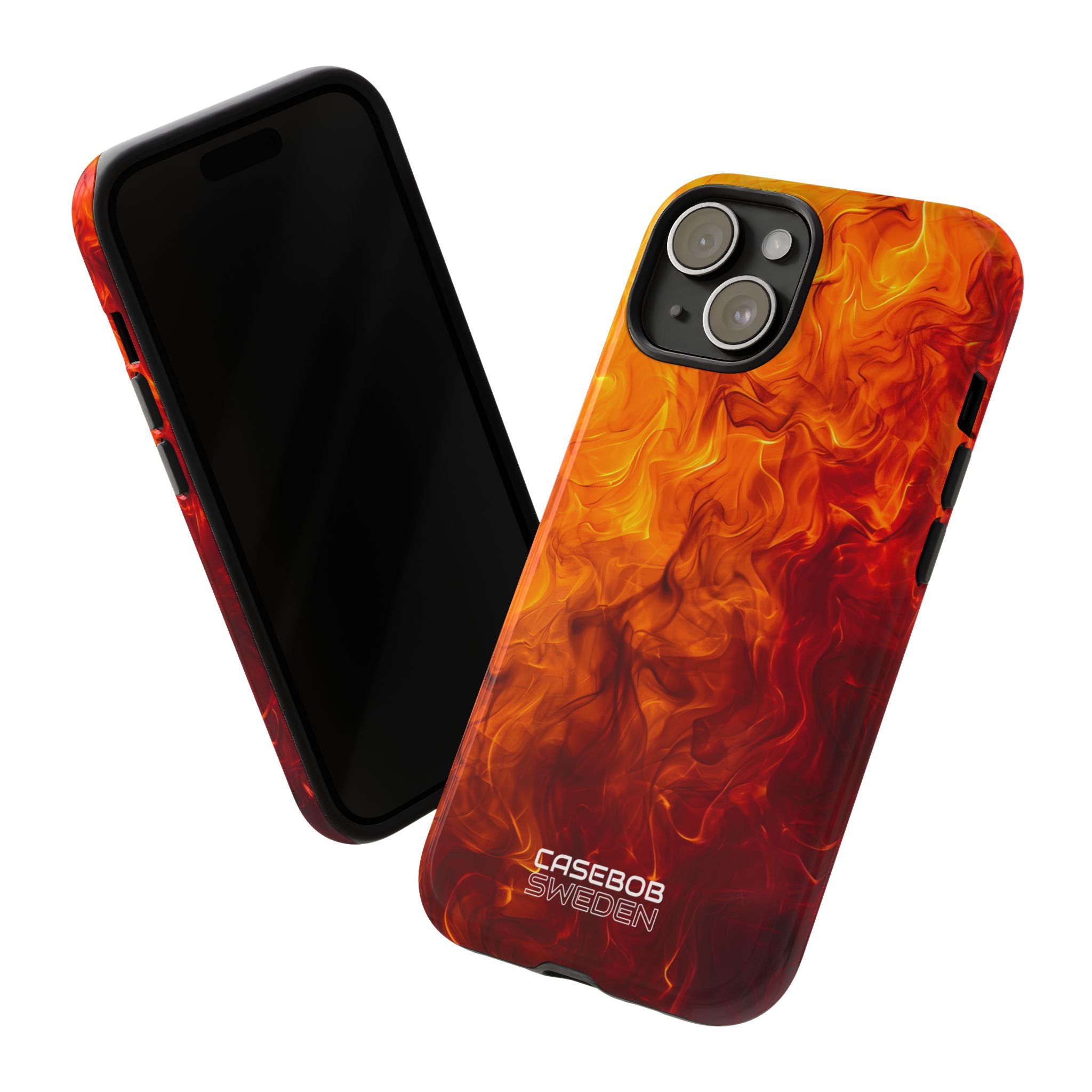 Flaming Energy Swirl iPhone 15 - Tough