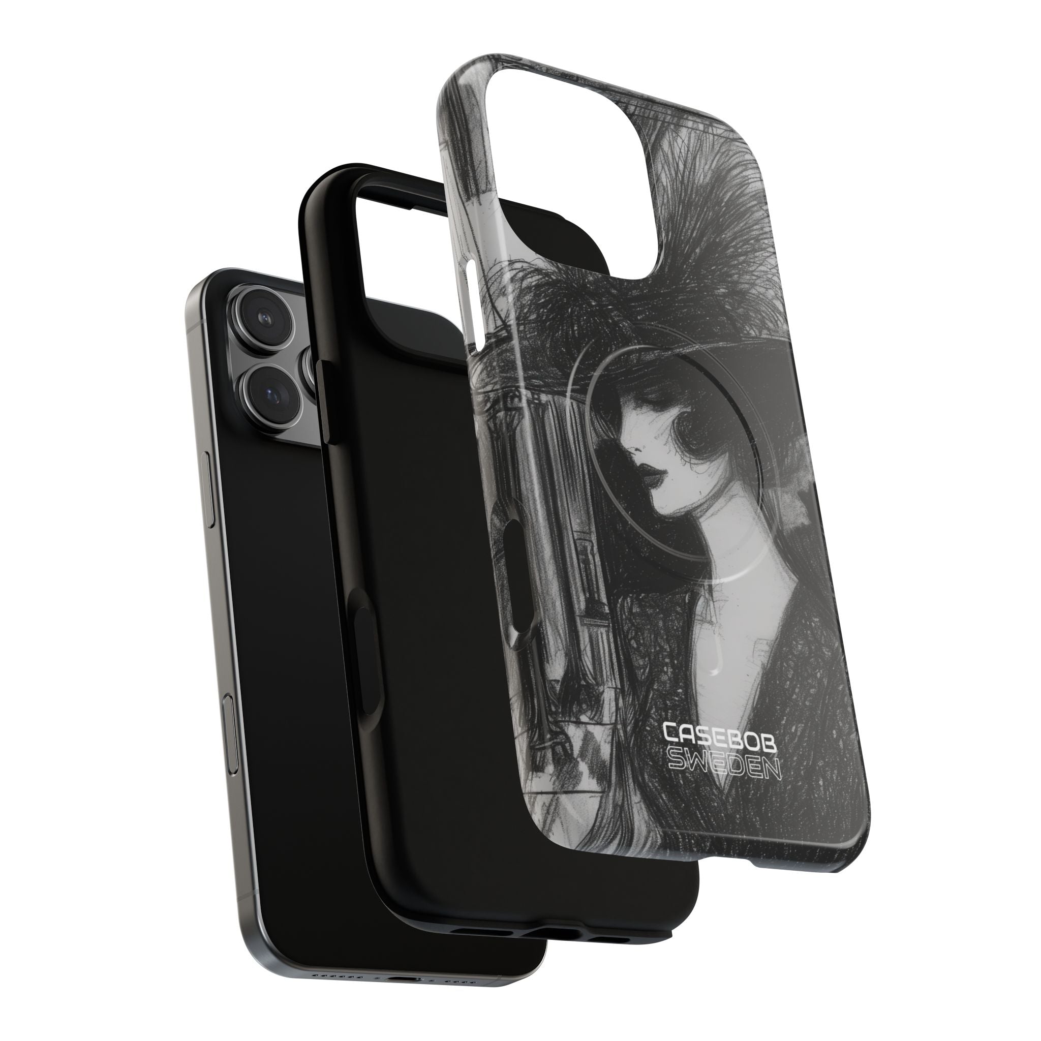 Vintage Feather Elegance iPhone 16 - Tough+