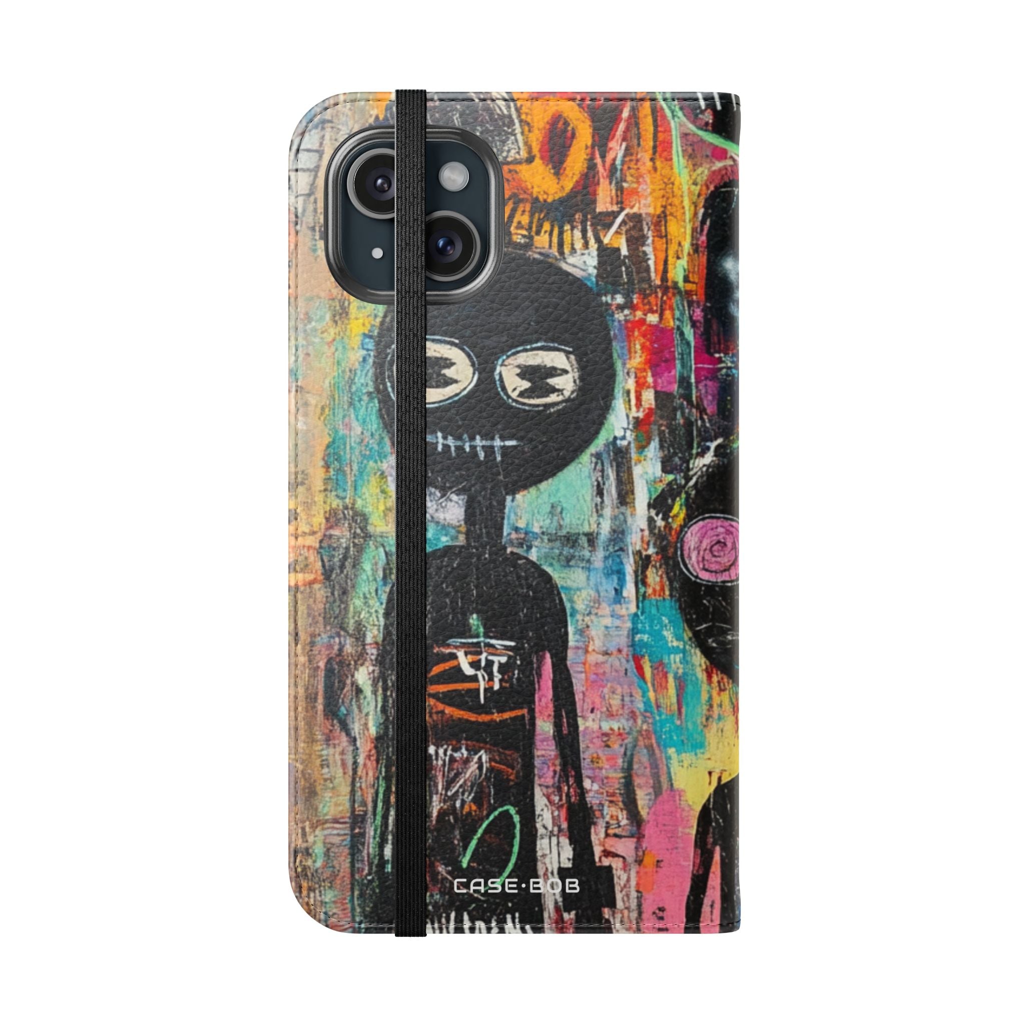 Wide-Eyed Faces - iPhone 15 Plus Case - Wallet