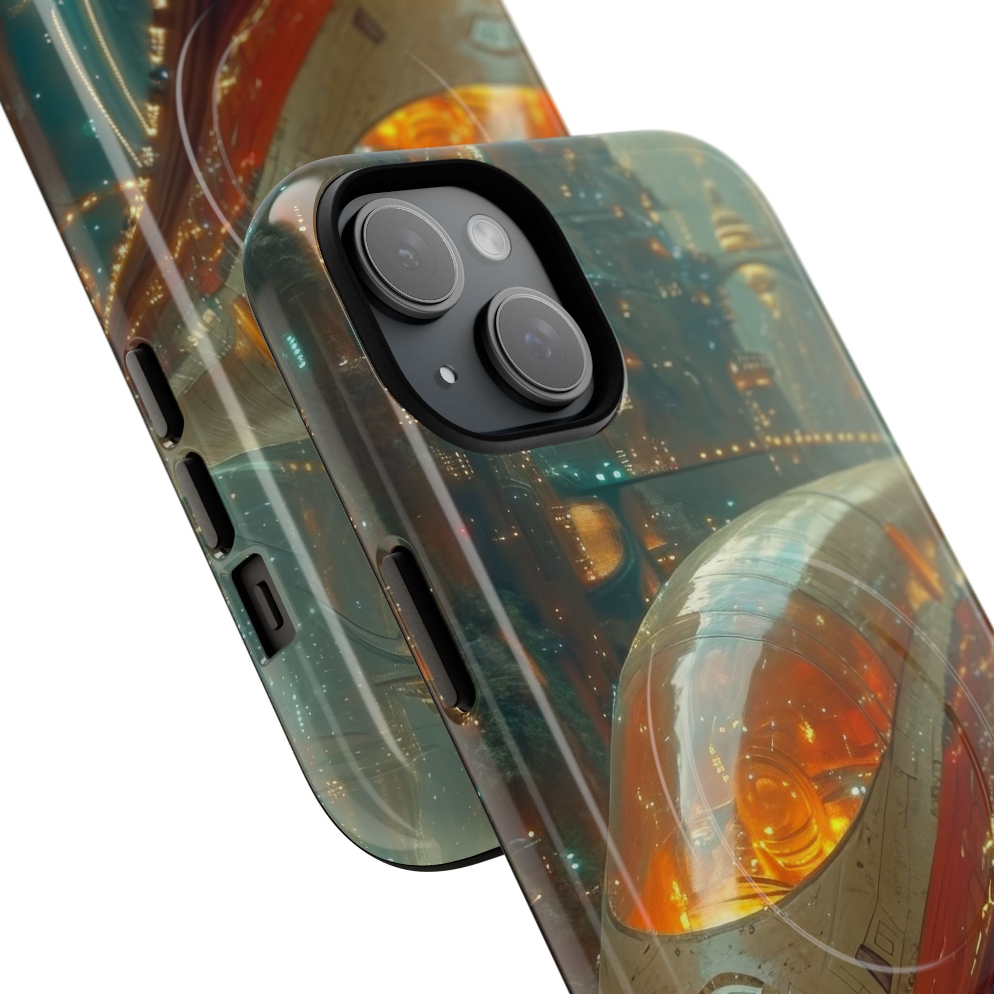 Futuristic Train Odyssey iPhone 15 - Tough+