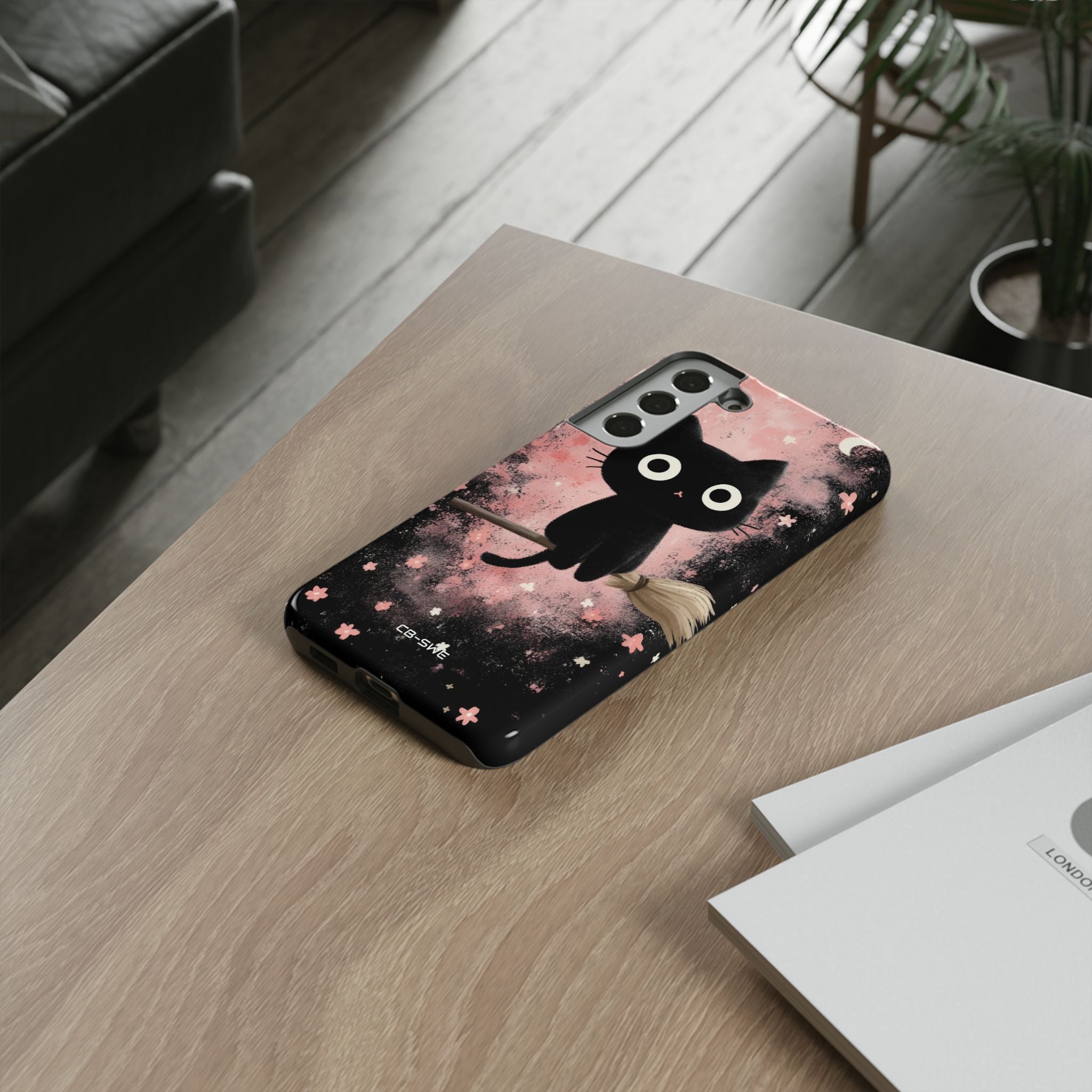 Whimsical Cat Soars - Samsung Case