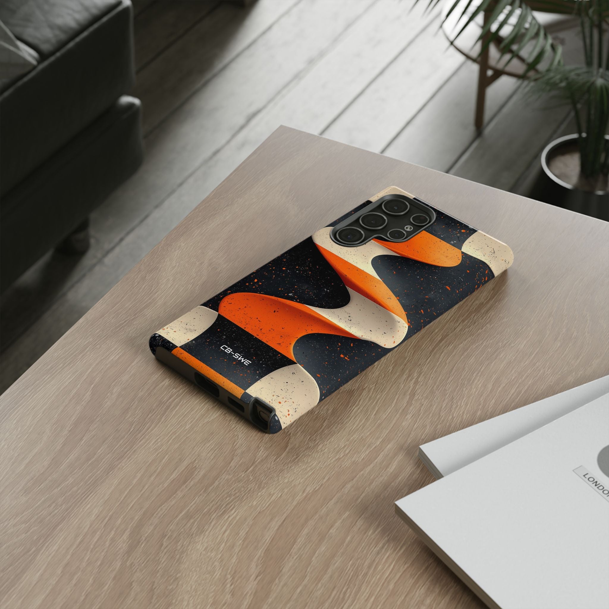 Orange Waves Flow - Samsung Case