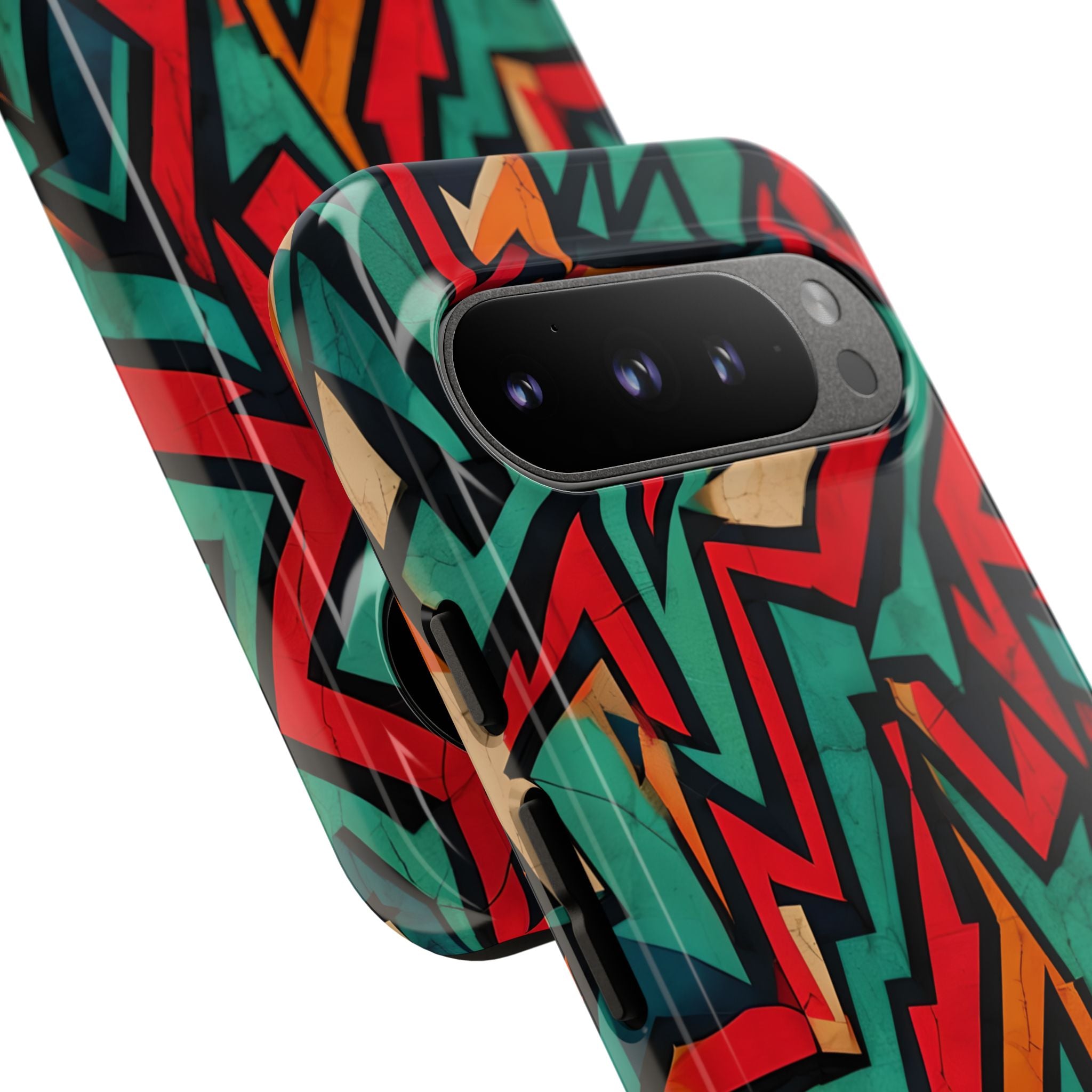 Crimson Zigzag Google Pixel 9 Pro Case - Tough